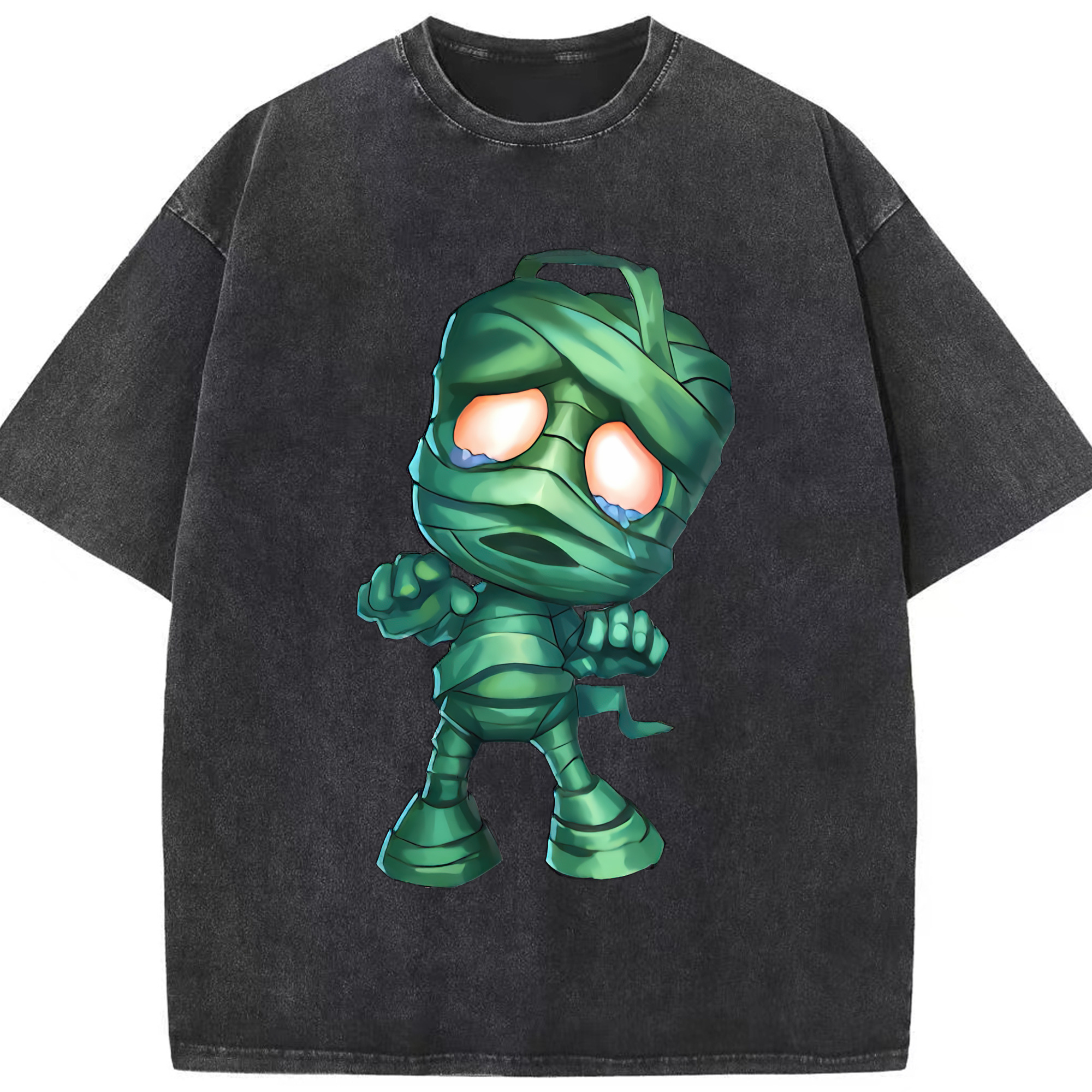 （画像用） リーグ・オブ・レジェンド League of Legends LOL 綿100% ヴィンテージ風 半袖Tシャツ（フロントプリント）
