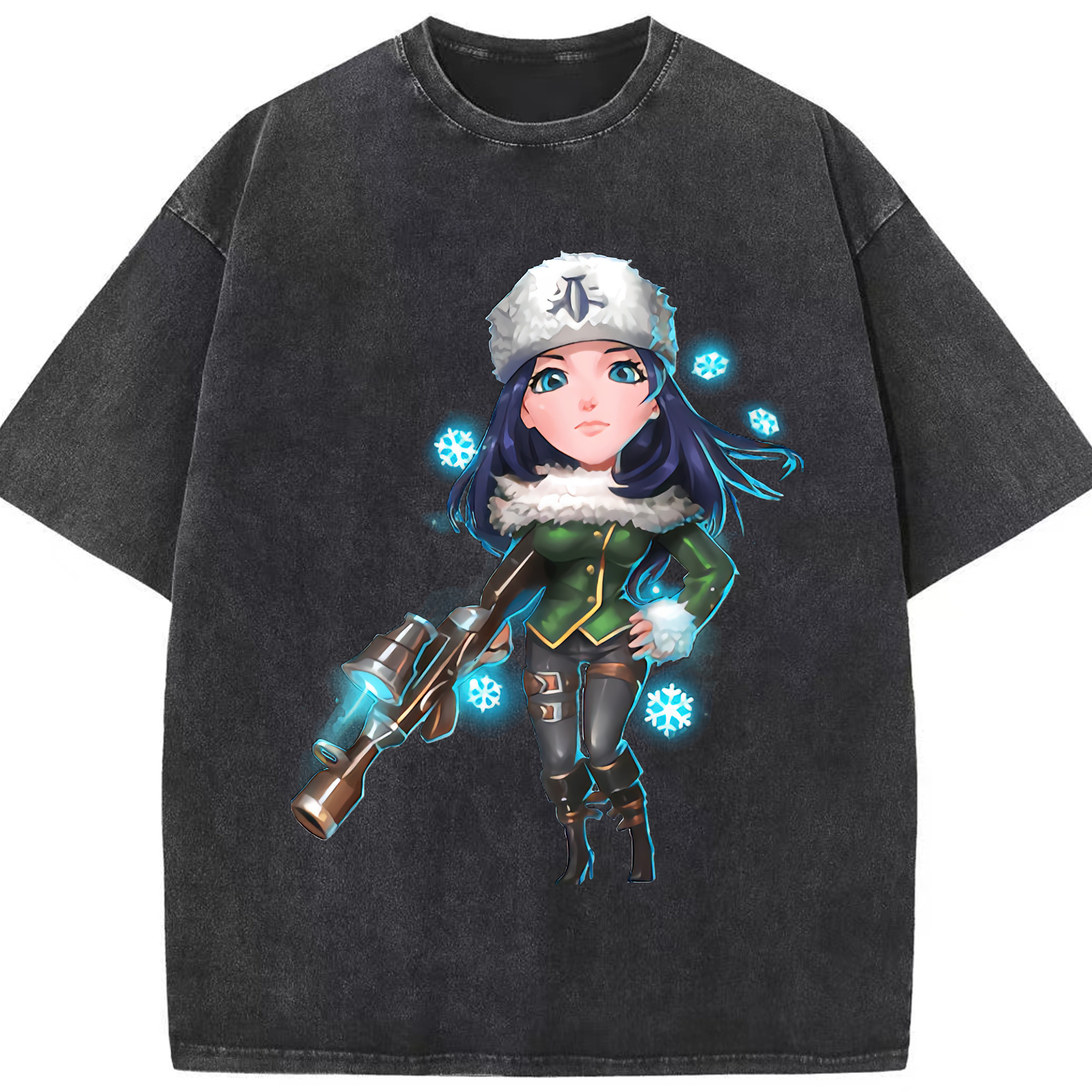 リーグ・オブ・レジェンド League of Legends LOL 綿100% ヴィンテージ風 半袖Tシャツ（フロントプリント）