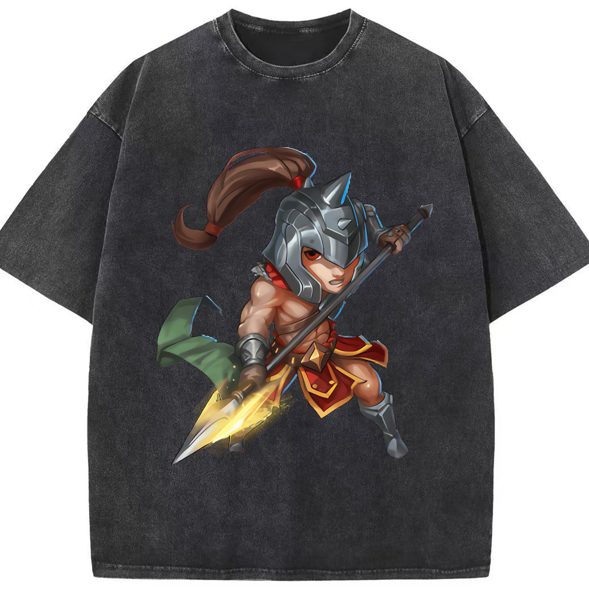 リーグ・オブ・レジェンド League of Legends LOL 綿100% ヴィンテージ風 半袖Tシャツ（フロントプリント）