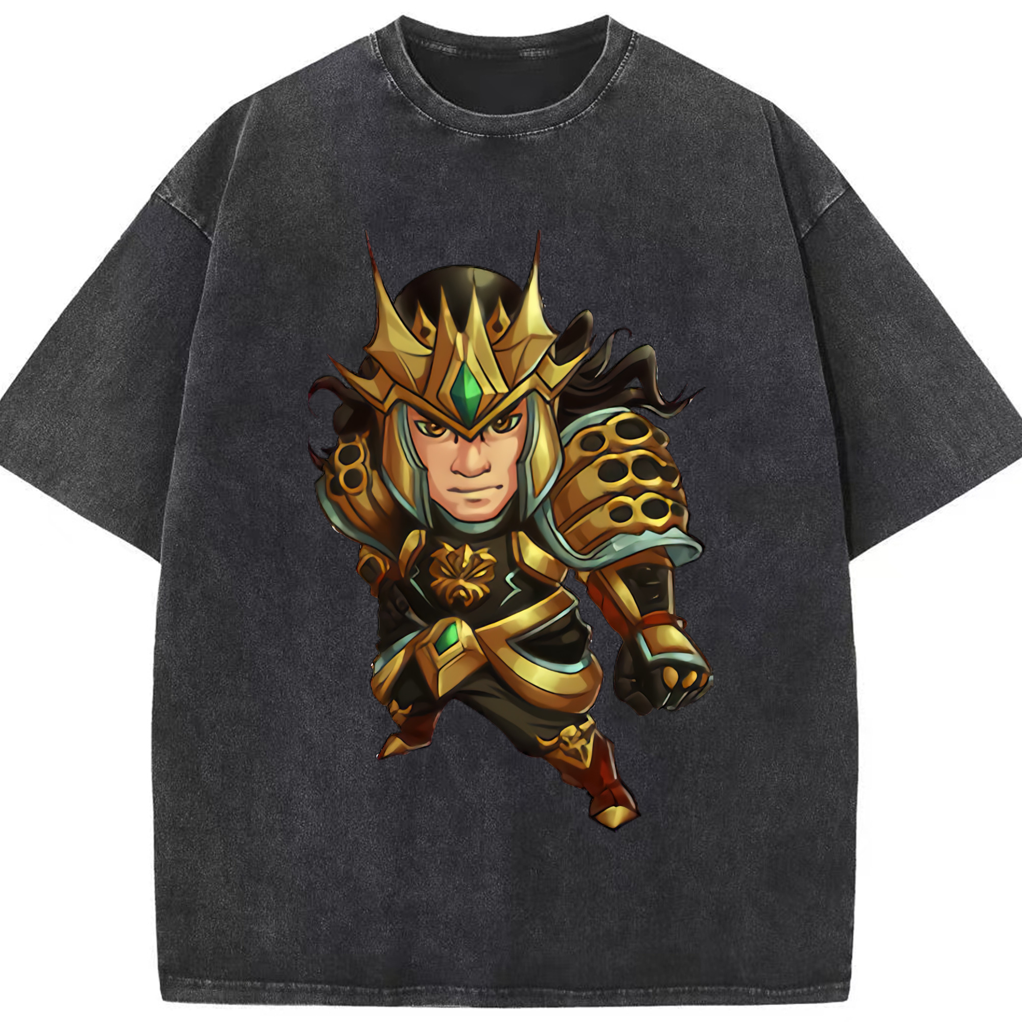 （画像用） リーグ・オブ・レジェンド League of Legends LOL 綿100% ヴィンテージ風 半袖Tシャツ（フロントプリント）