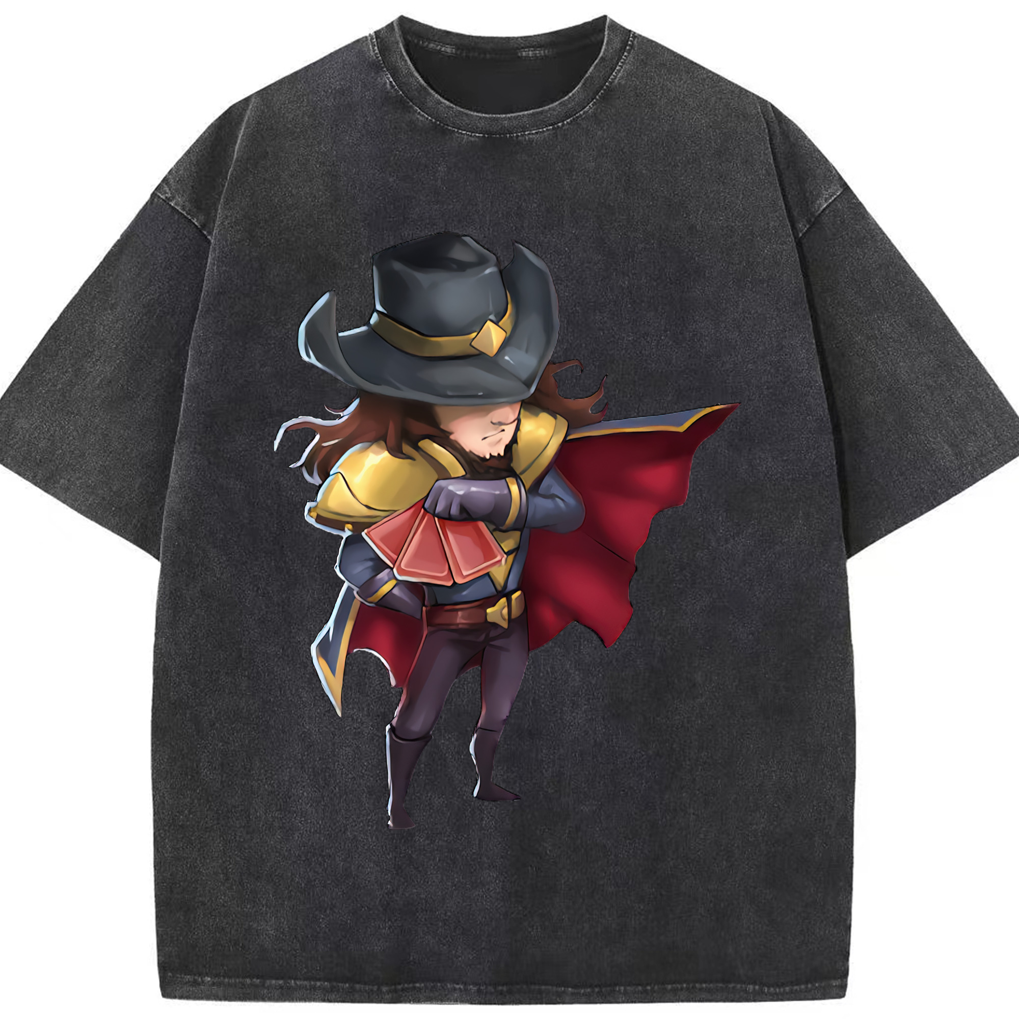 （画像用） リーグ・オブ・レジェンド League of Legends LOL 綿100% ヴィンテージ風 半袖Tシャツ（フロントプリント）