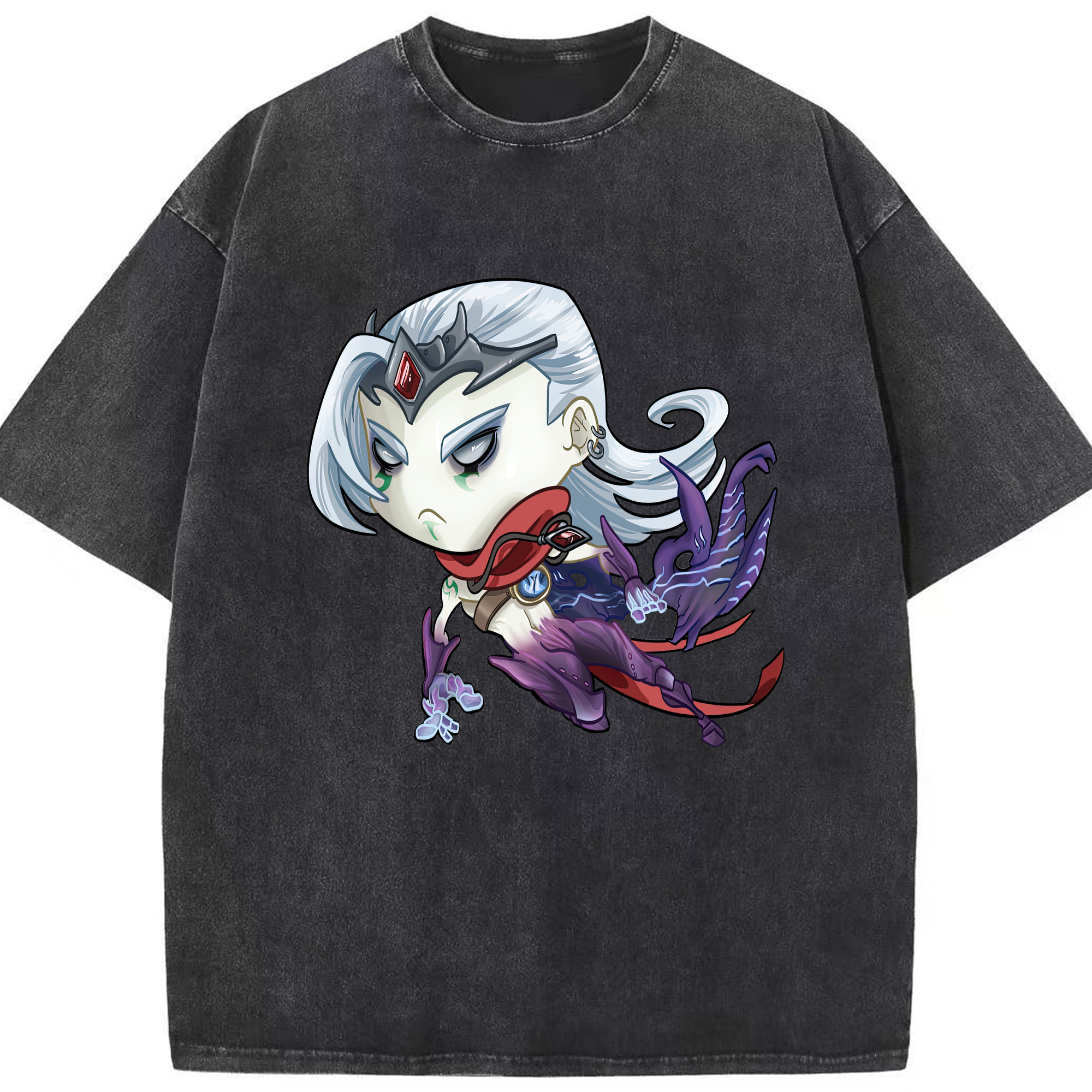 リーグ・オブ・レジェンド League of Legends LOL 綿100% ヴィンテージ風 半袖Tシャツ（フロントプリント）