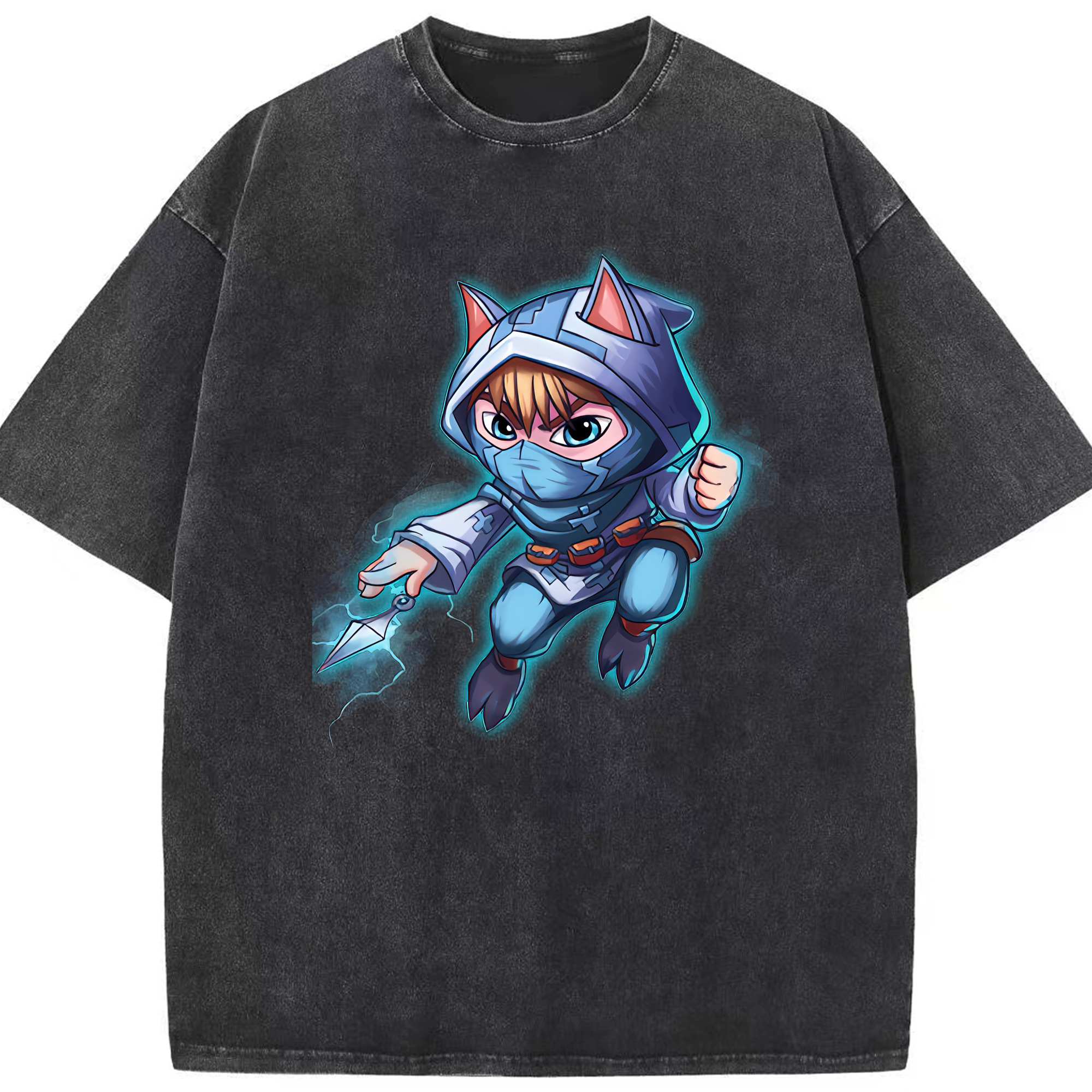 リーグ・オブ・レジェンド League of Legends LOL 綿100% ヴィンテージ風 半袖Tシャツ（フロントプリント）