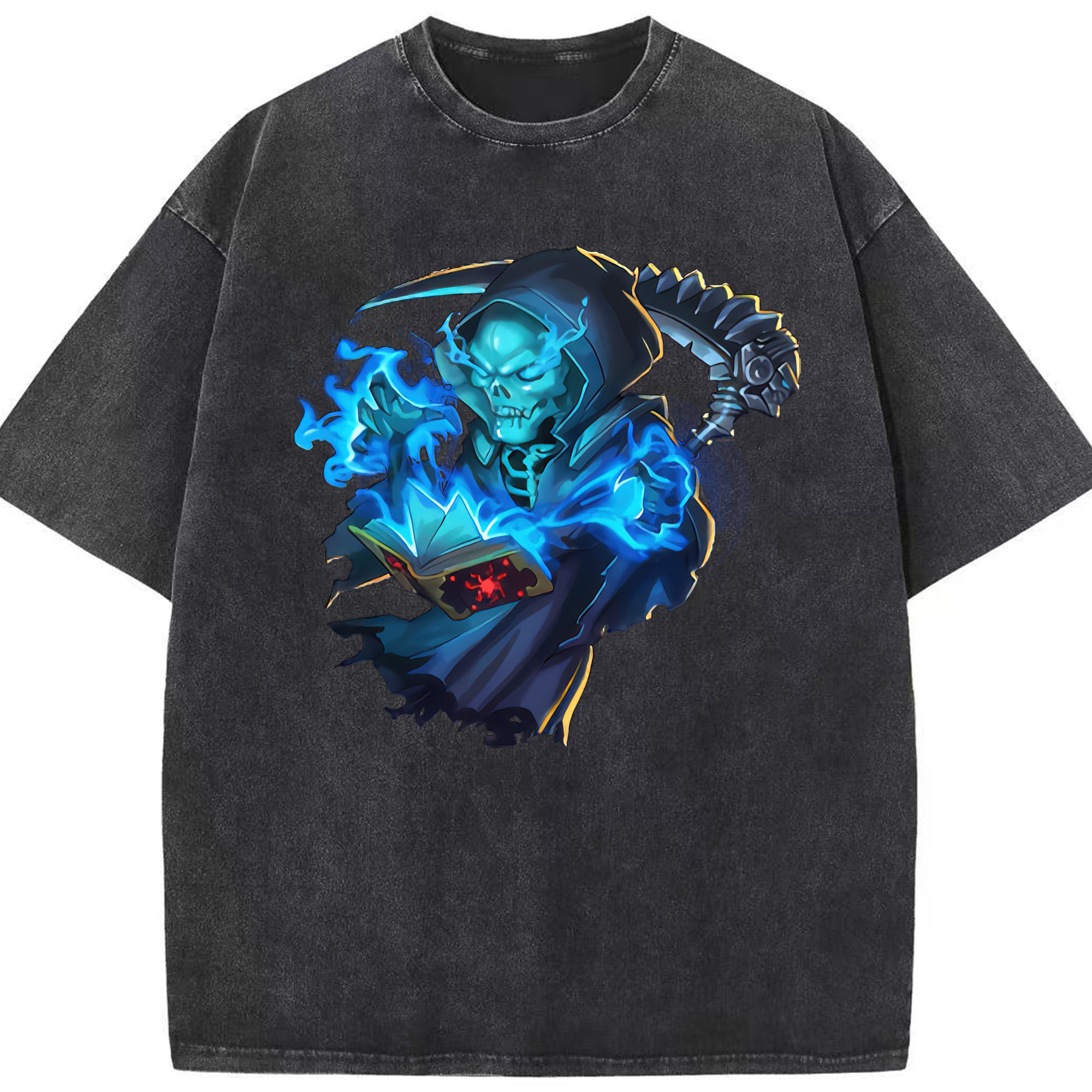 リーグ・オブ・レジェンド League of Legends LOL 綿100% ヴィンテージ風 半袖Tシャツ（フロントプリント）