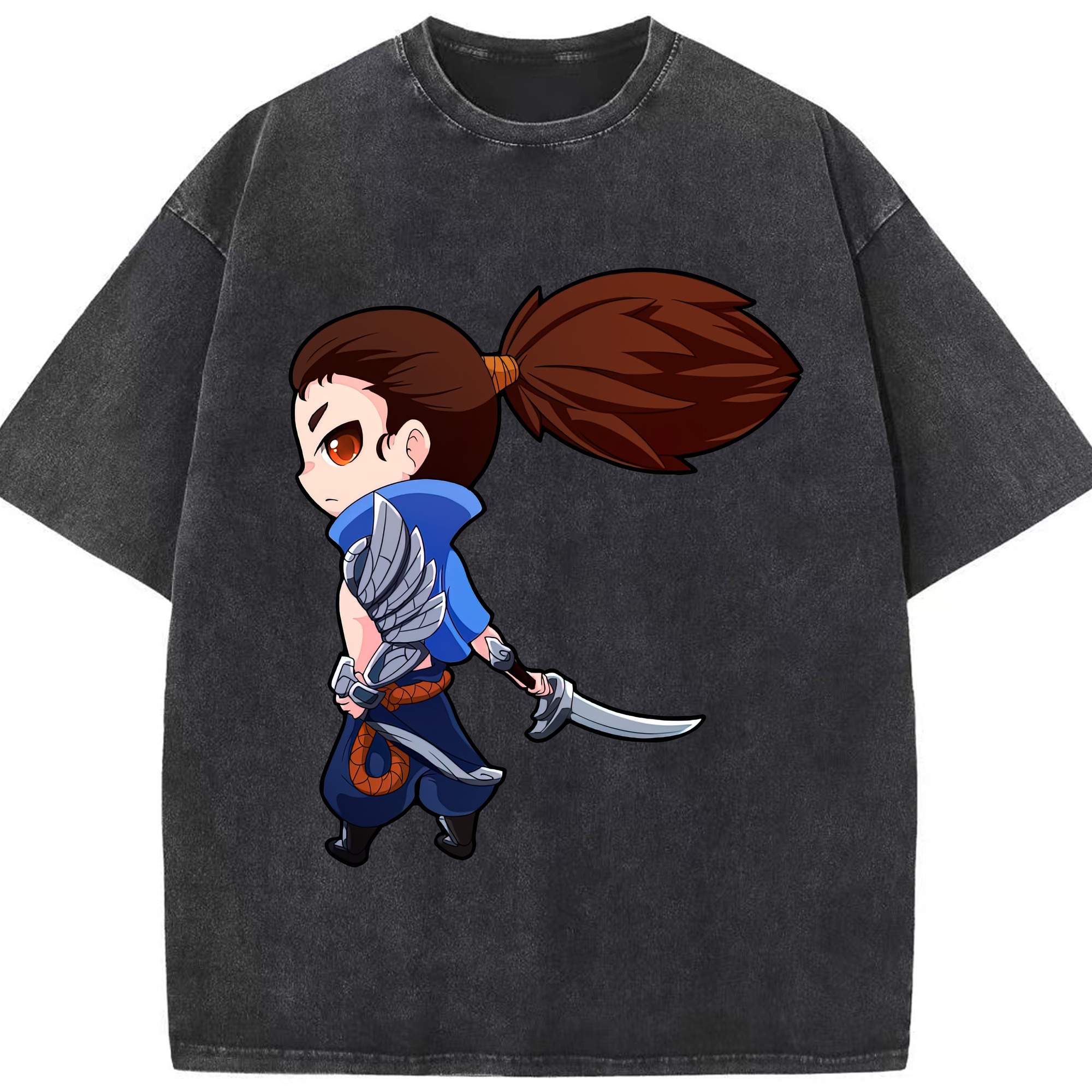 リーグ・オブ・レジェンド League of Legends LOL 綿100% ヴィンテージ風 半袖Tシャツ（フロントプリント）