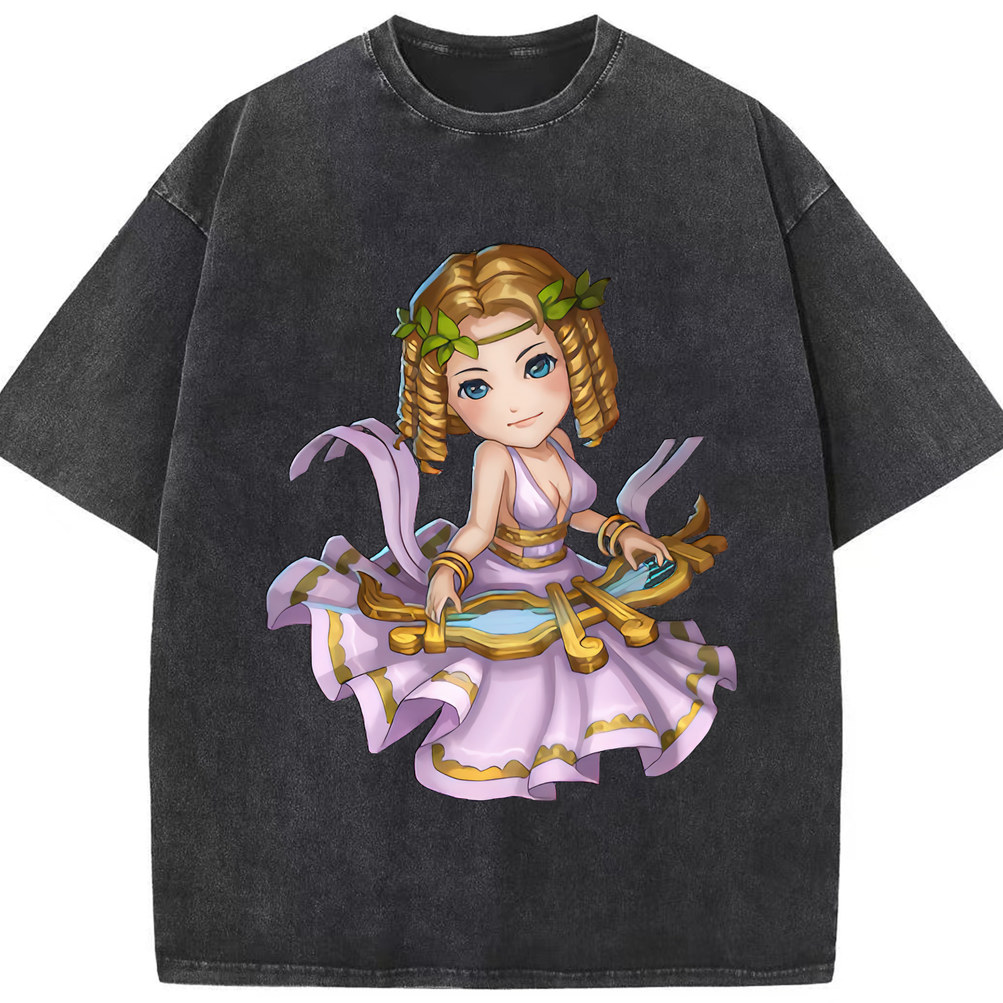 リーグ・オブ・レジェンド League of Legends LOL 綿100% ヴィンテージ風 半袖Tシャツ（フロントプリント）
