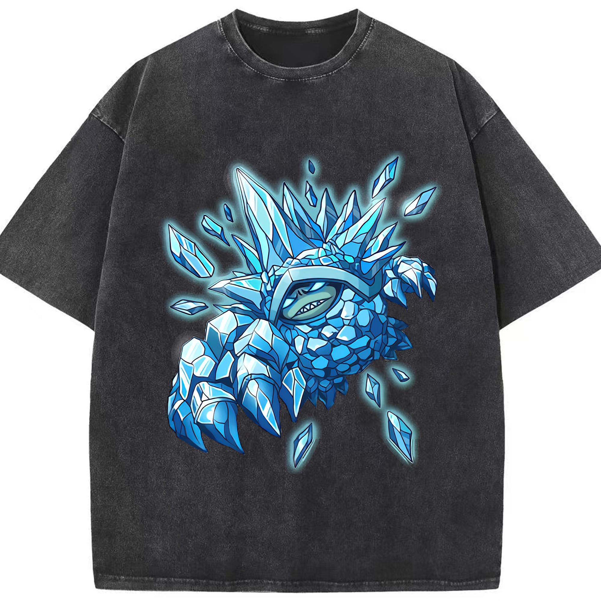 リーグ・オブ・レジェンド League of Legends LOL 綿100% ヴィンテージ風 半袖Tシャツ（フロントプリント）