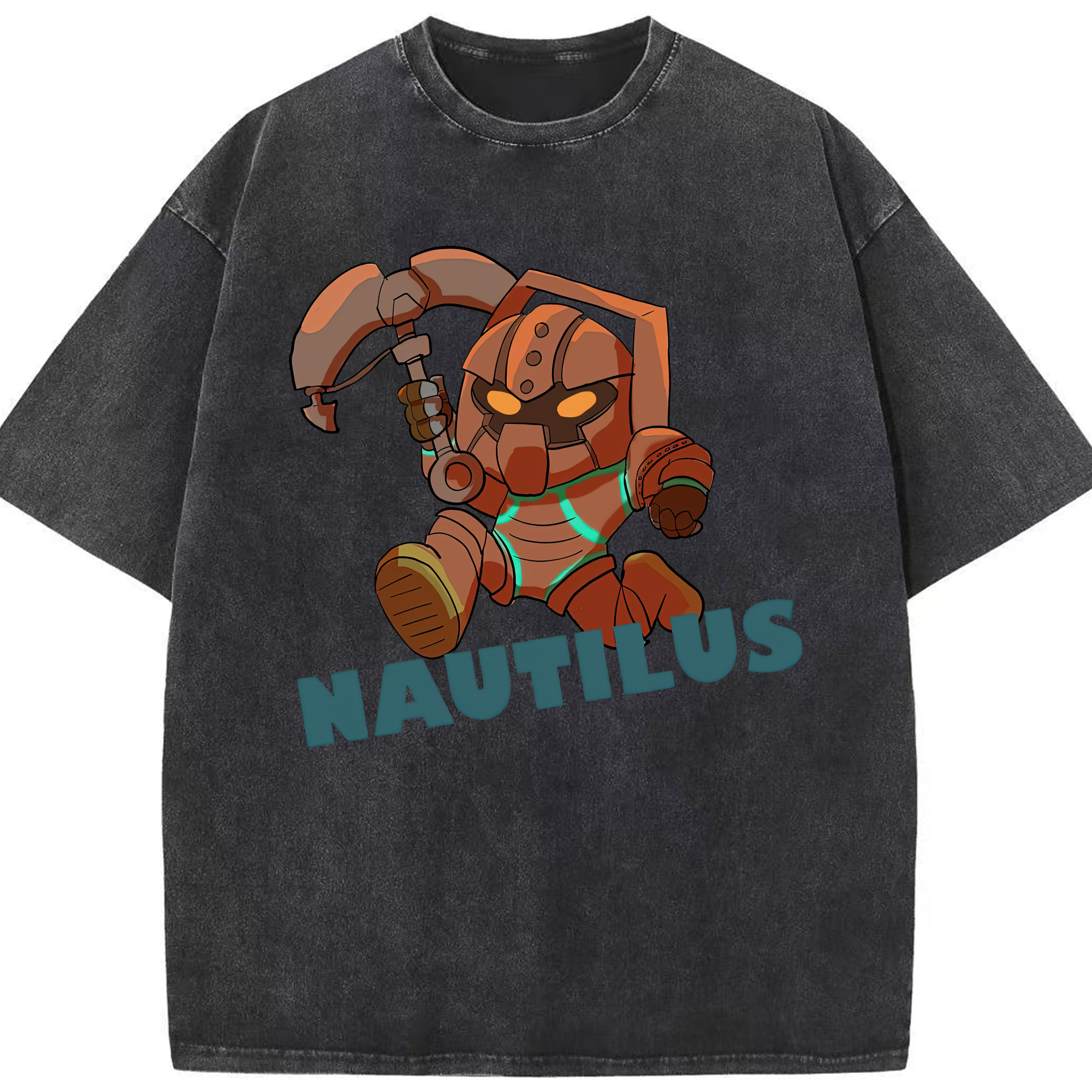 リーグ・オブ・レジェンド League of Legends LOL 綿100% ヴィンテージ風 半袖Tシャツ（フロントプリント）