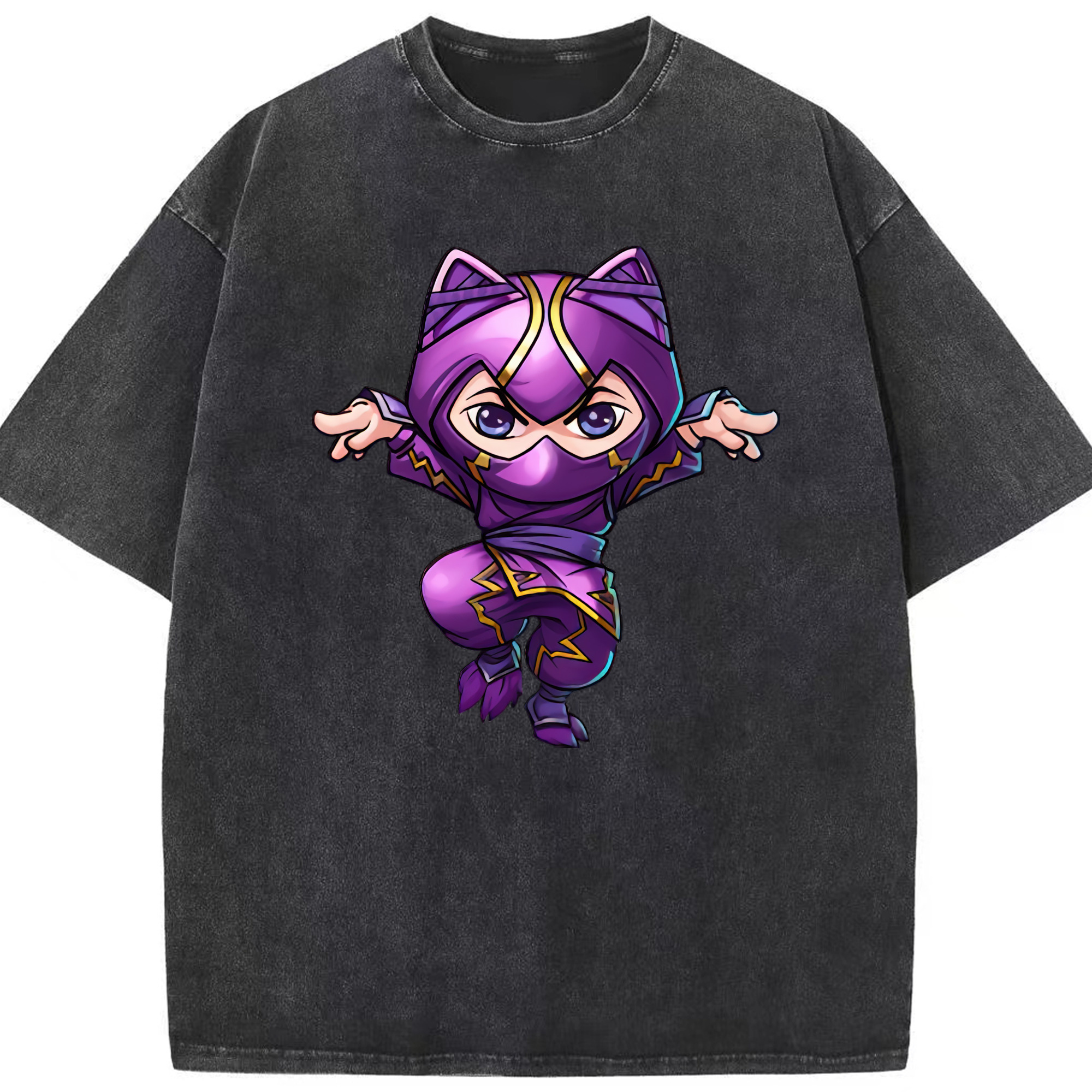 （画像用） リーグ・オブ・レジェンド League of Legends LOL 綿100% ヴィンテージ風 半袖Tシャツ（フロントプリント）