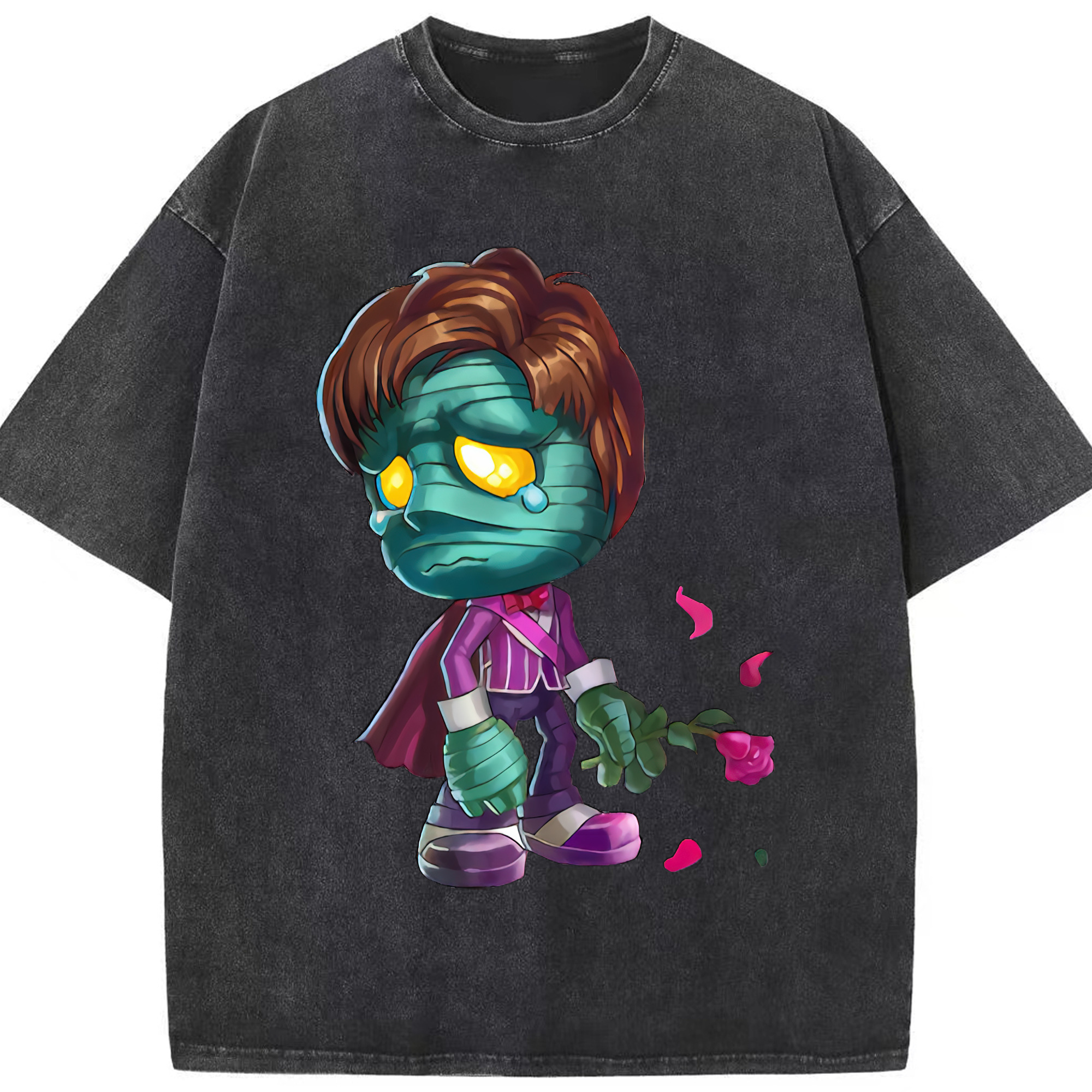 リーグ・オブ・レジェンド League of Legends LOL 綿100% ヴィンテージ風 半袖Tシャツ（フロントプリント）