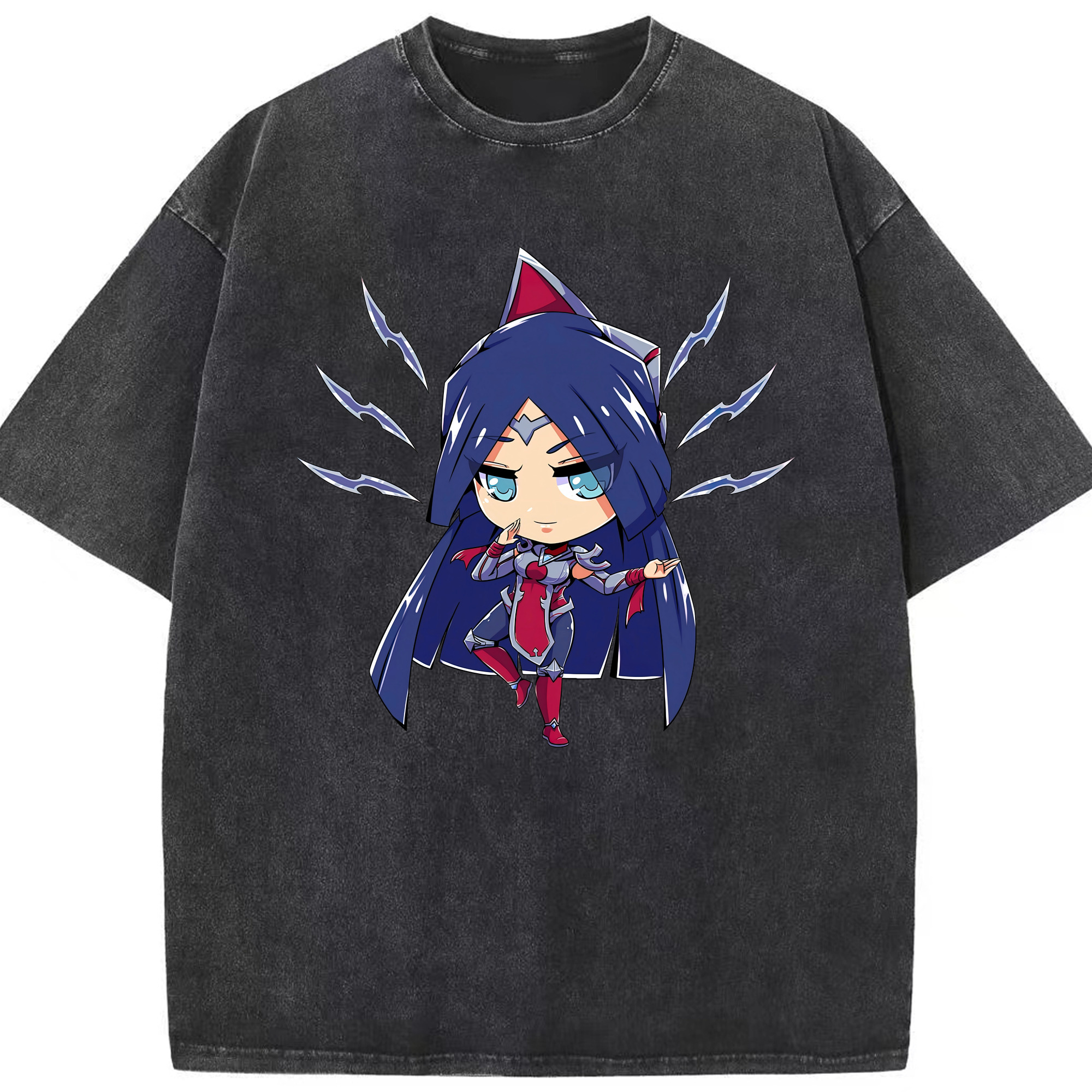 リーグ・オブ・レジェンド League of Legends LOL 綿100% ヴィンテージ風 半袖Tシャツ（フロントプリント）