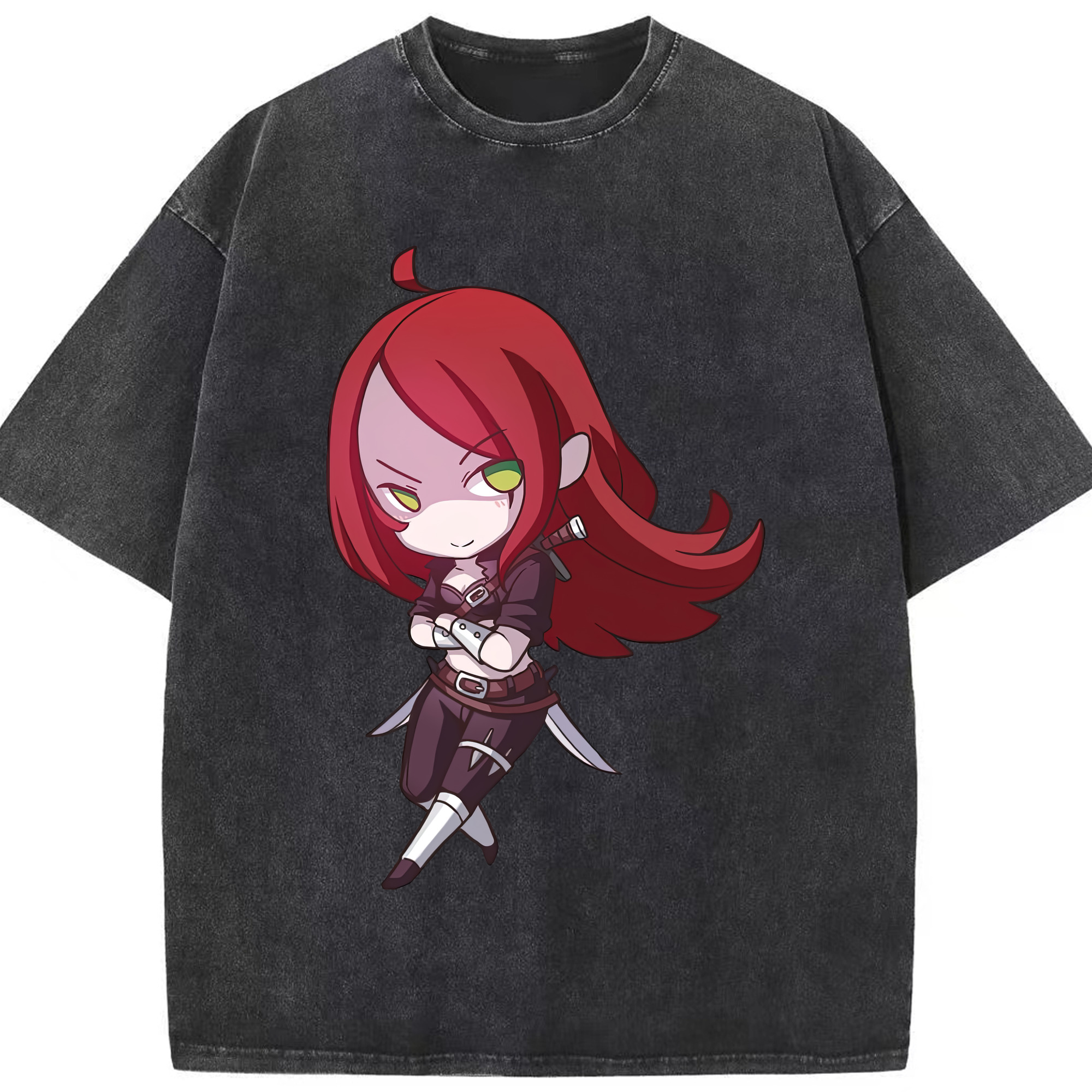 リーグ・オブ・レジェンド League of Legends LOL 綿100% ヴィンテージ風 半袖Tシャツ（フロントプリント）