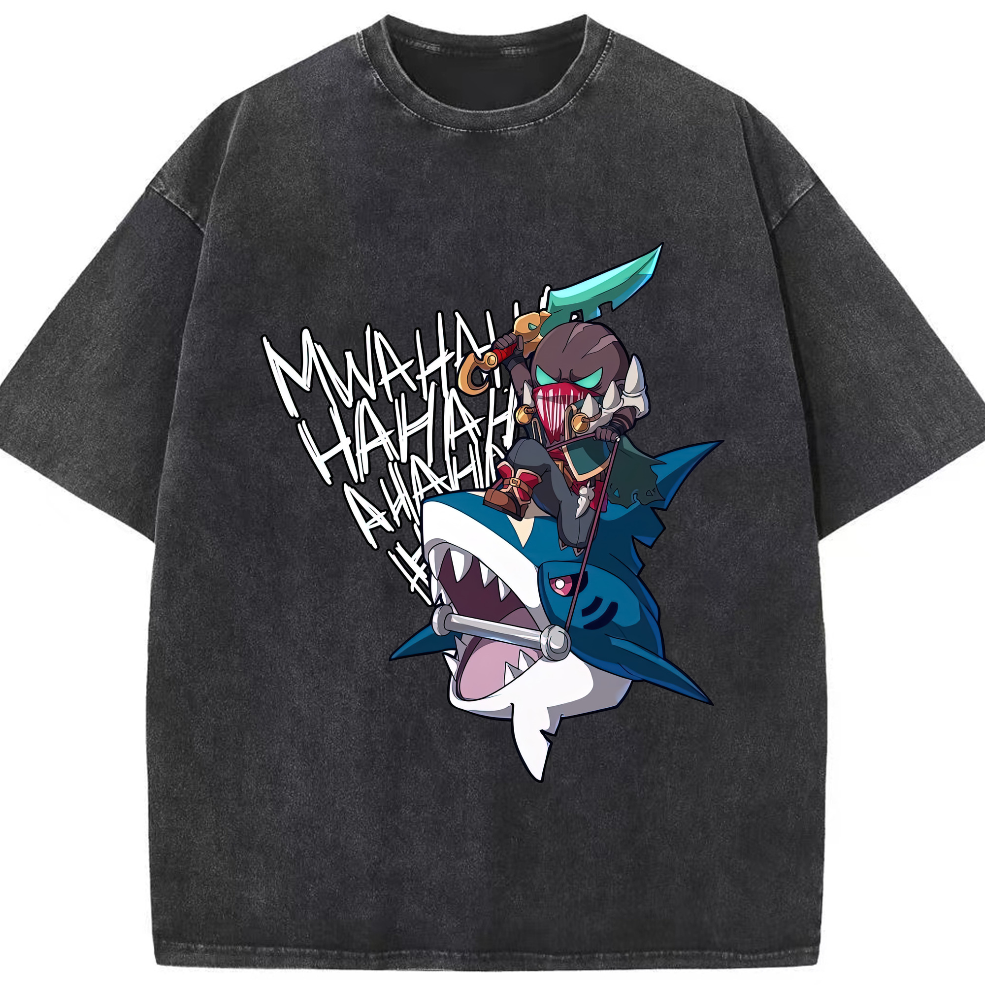 リーグ・オブ・レジェンド League of Legends LOL 綿100% ヴィンテージ風 半袖Tシャツ（フロントプリント）