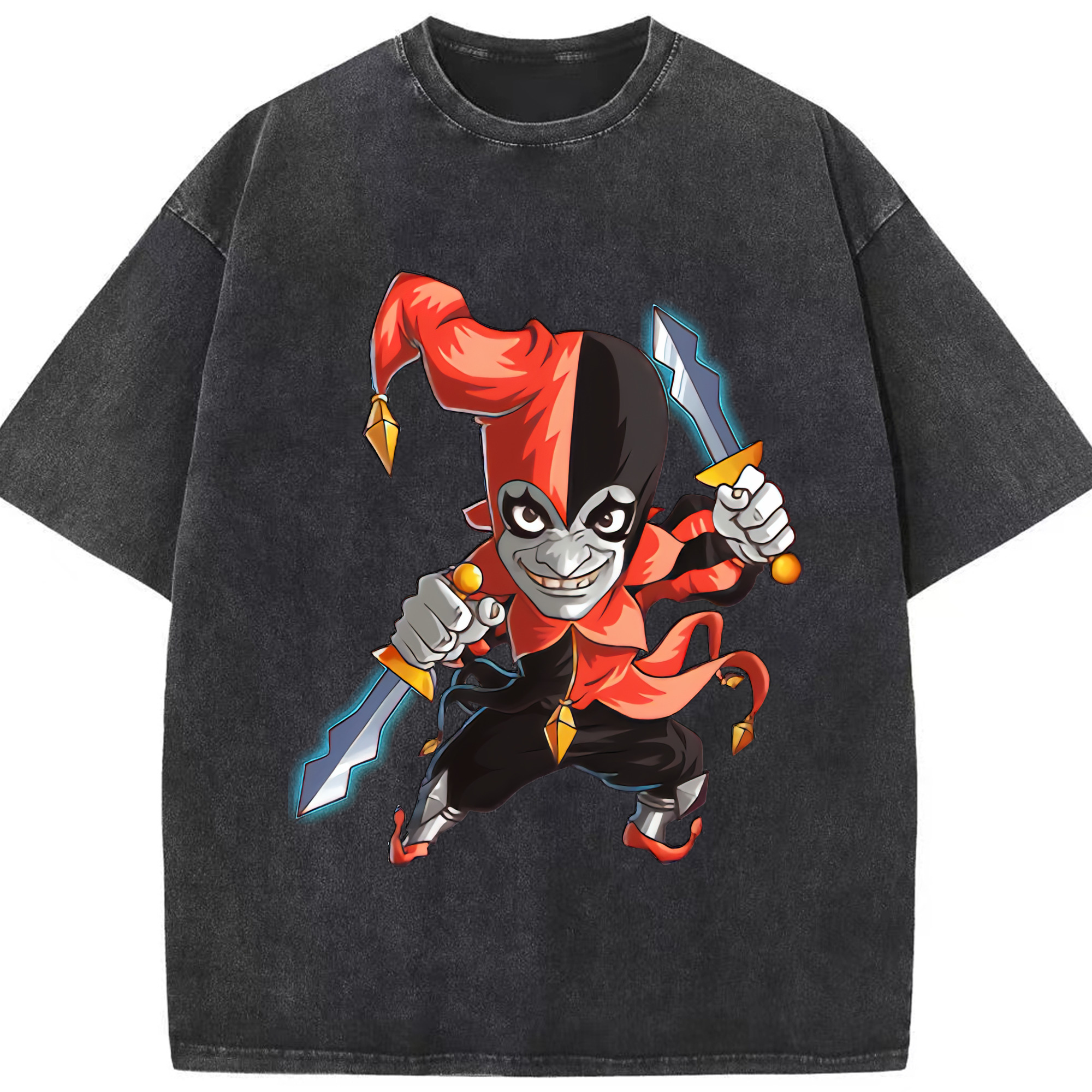（画像用） リーグ・オブ・レジェンド League of Legends LOL 綿100% ヴィンテージ風 半袖Tシャツ（フロントプリント）