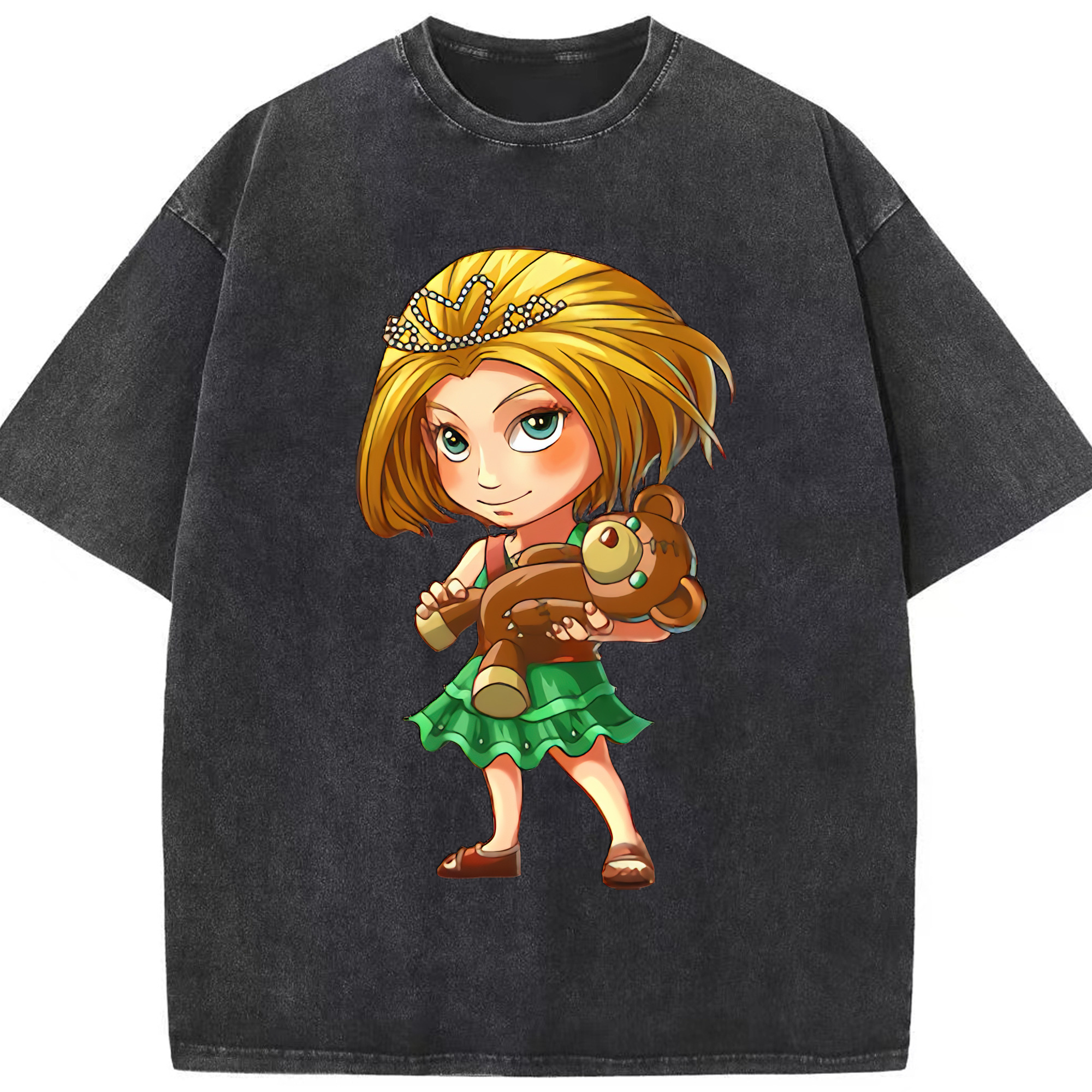 リーグ・オブ・レジェンド League of Legends LOL 綿100% ヴィンテージ風 半袖Tシャツ（フロントプリント）