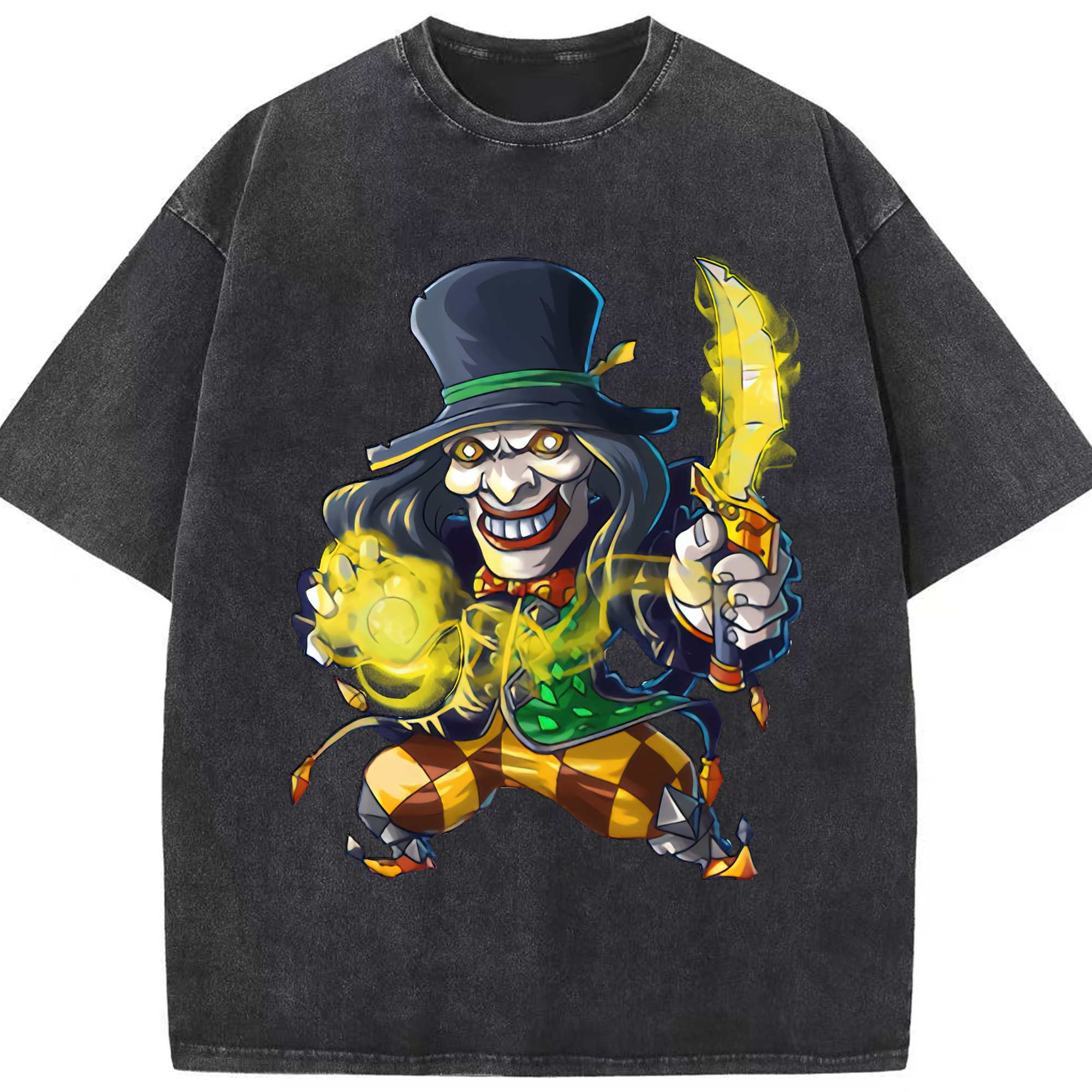 リーグ・オブ・レジェンド League of Legends LOL 綿100% ヴィンテージ風 半袖Tシャツ（フロントプリント）