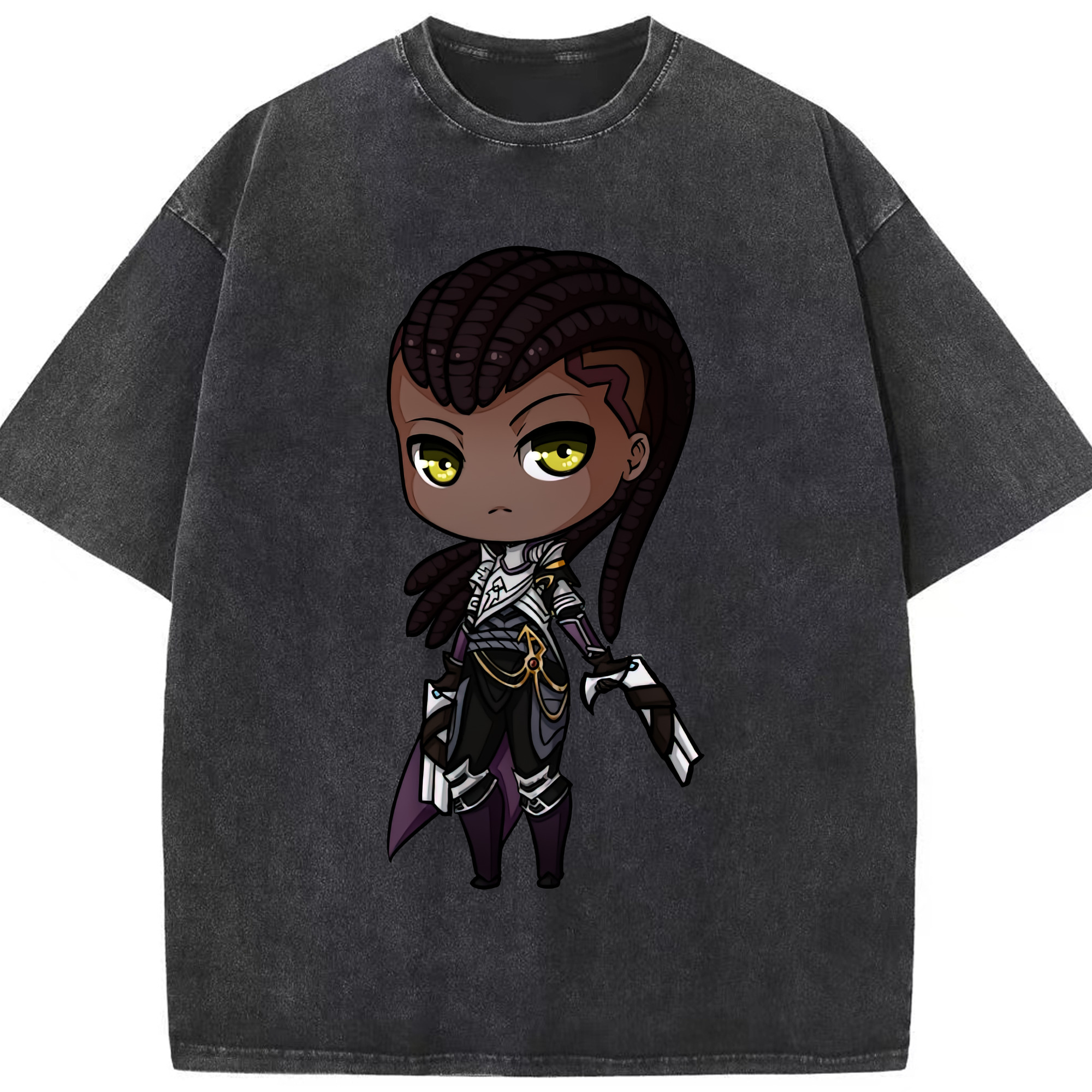 リーグ・オブ・レジェンド League of Legends LOL 綿100% ヴィンテージ風 半袖Tシャツ（フロントプリント）