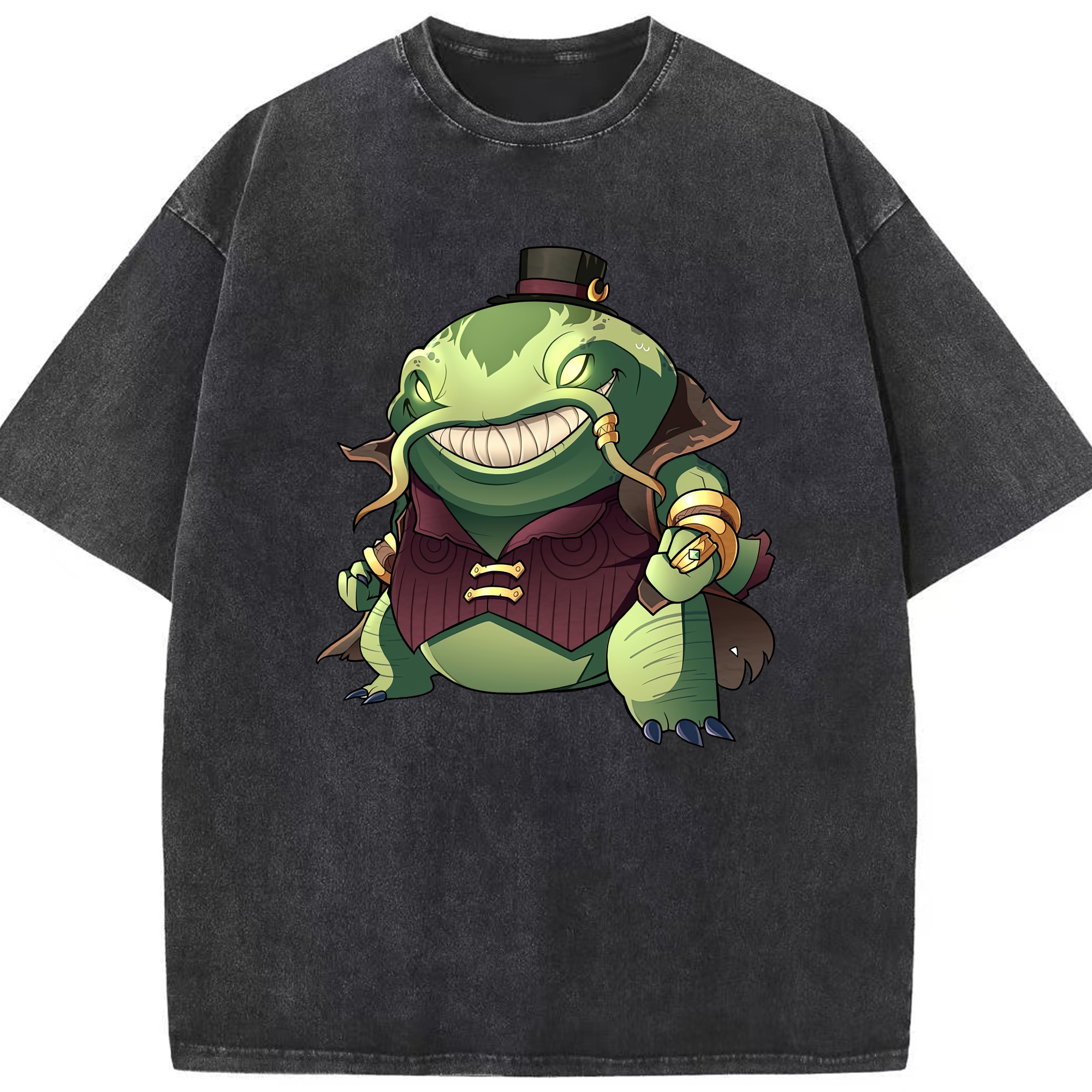 （画像用） リーグ・オブ・レジェンド League of Legends LOL 綿100% ヴィンテージ風 半袖Tシャツ（フロントプリント）