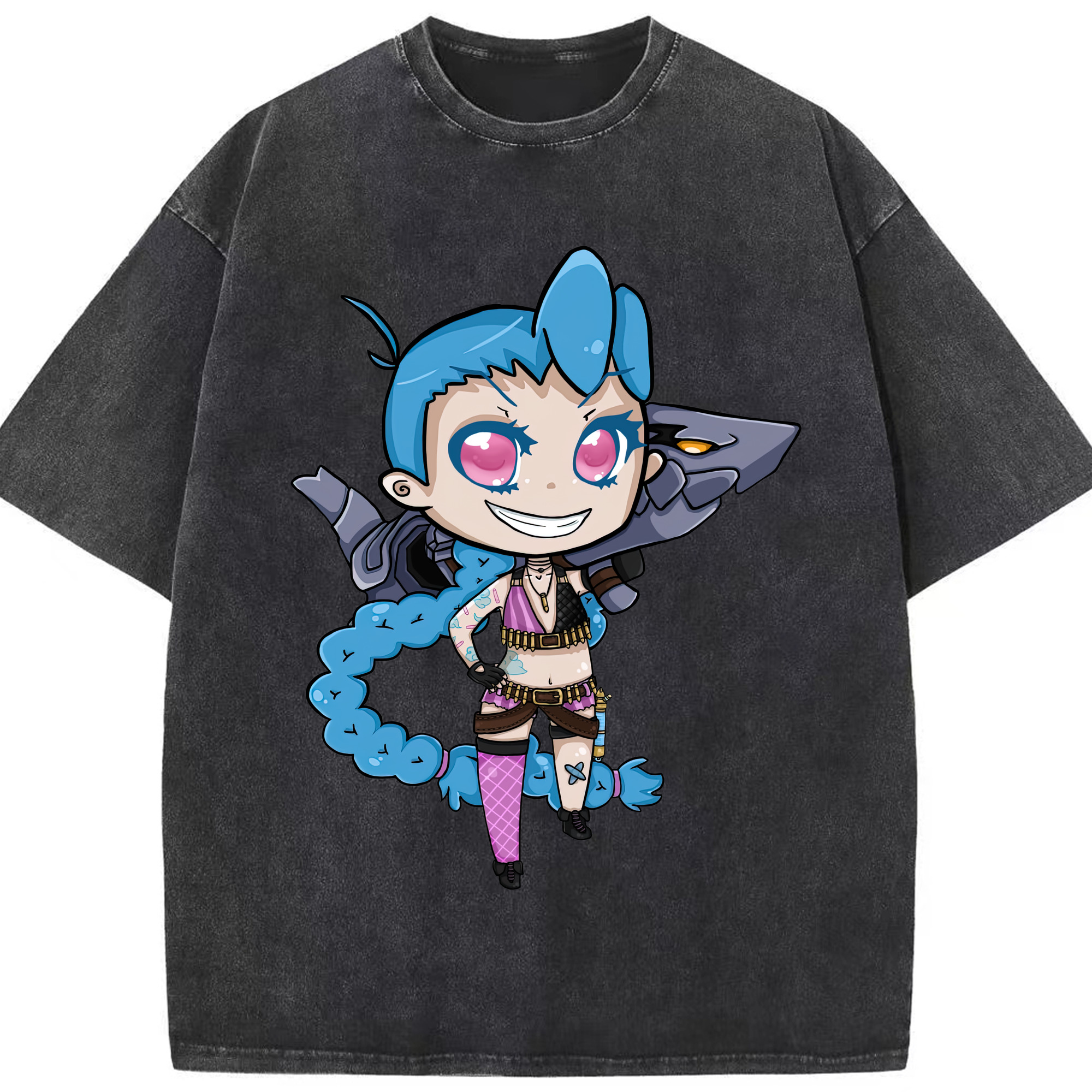 リーグ・オブ・レジェンド League of Legends LOL 綿100% ヴィンテージ風 半袖Tシャツ（フロントプリント）