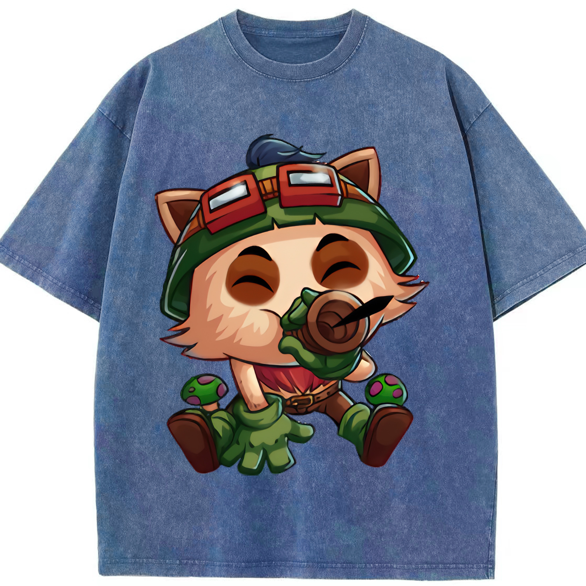 （画像用） リーグ・オブ・レジェンド League of Legends LOL 綿100% ヴィンテージ風 半袖Tシャツ（フロントプリント）