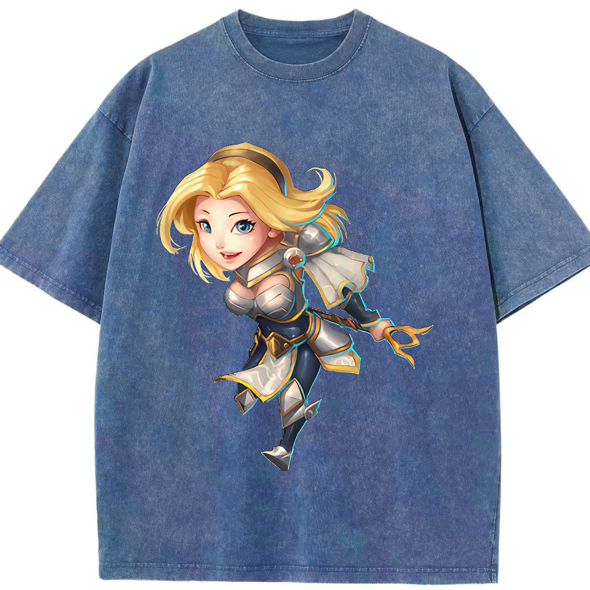（画像用） リーグ・オブ・レジェンド League of Legends LOL 綿100% ヴィンテージ風 半袖Tシャツ（フロントプリント）