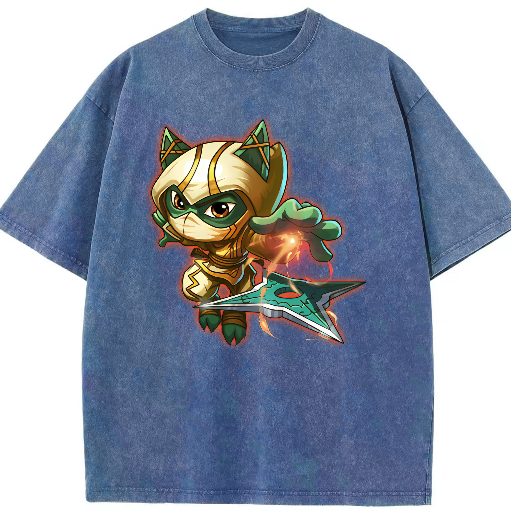 リーグ・オブ・レジェンド League of Legends LOL 綿100% ヴィンテージ風 半袖Tシャツ（フロントプリント）