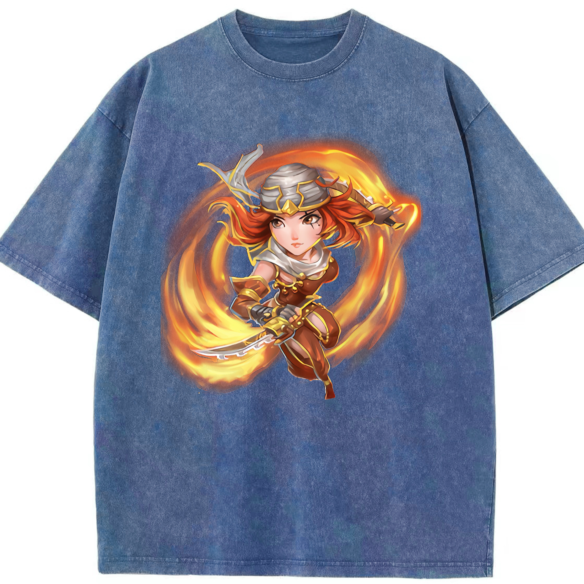 リーグ・オブ・レジェンド League of Legends LOL 綿100% ヴィンテージ風 半袖Tシャツ（フロントプリント）