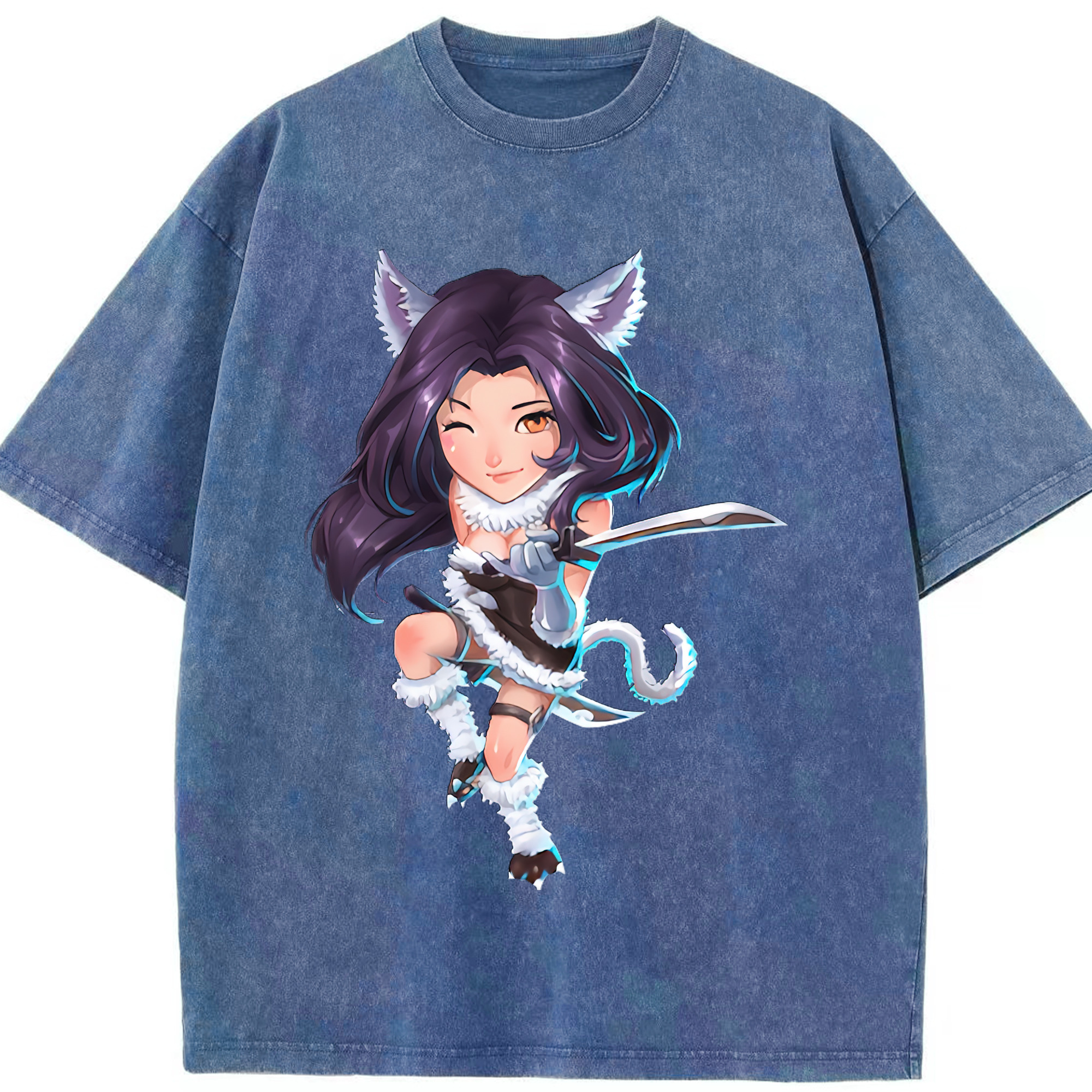 （画像用） リーグ・オブ・レジェンド League of Legends LOL 綿100% ヴィンテージ風 半袖Tシャツ（フロントプリント）