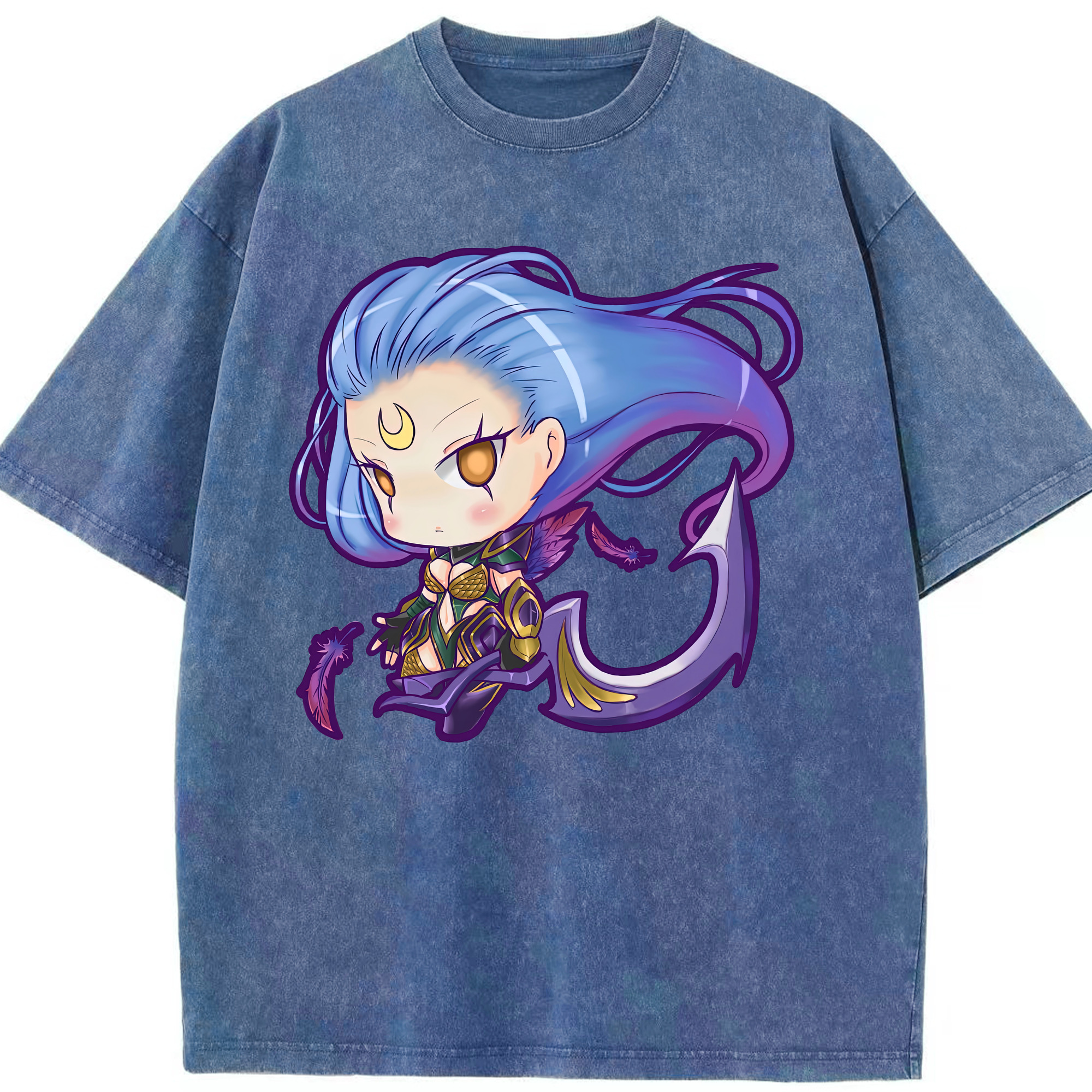 リーグ・オブ・レジェンド League of Legends LOL 綿100% ヴィンテージ風 半袖Tシャツ（フロントプリント）