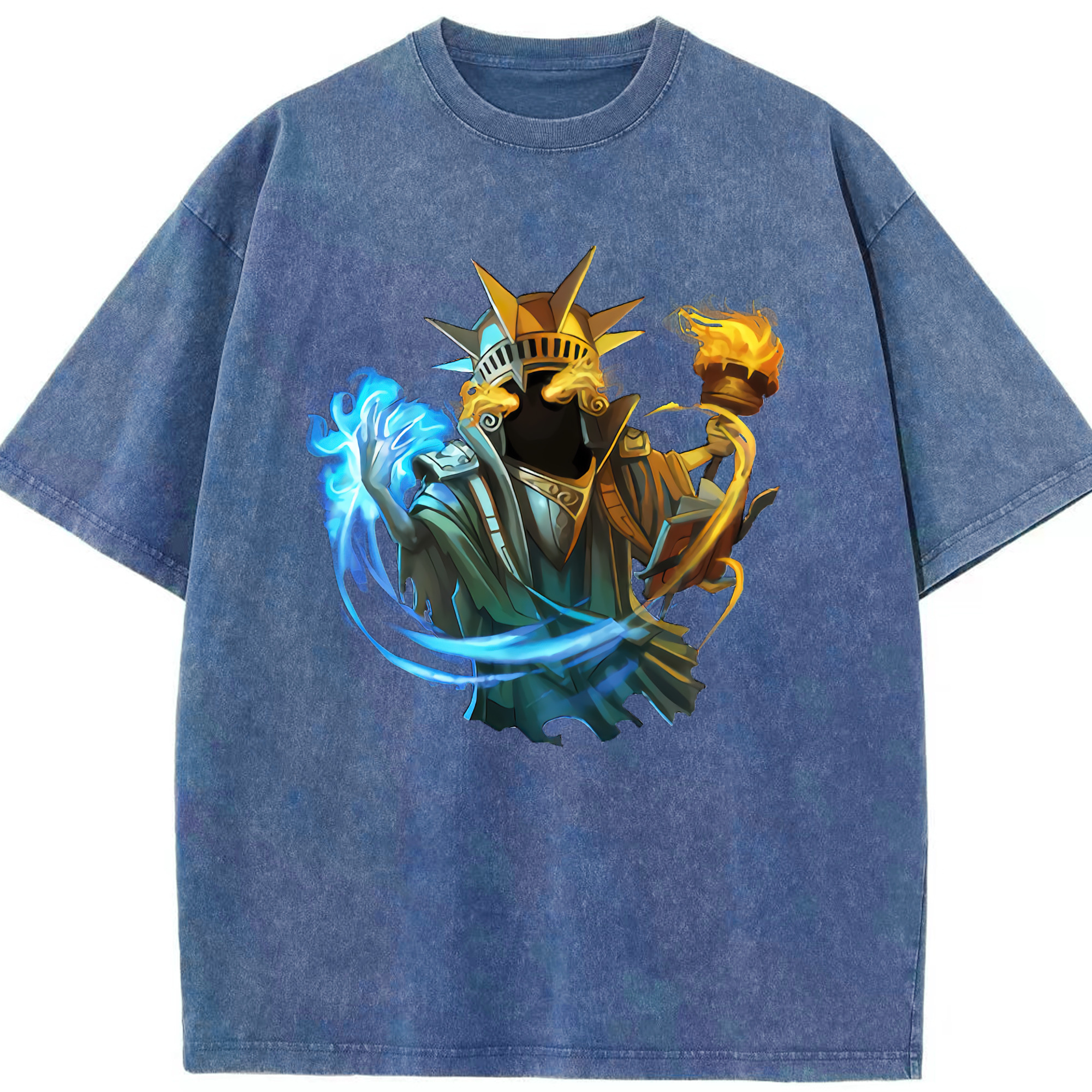 リーグ・オブ・レジェンド League of Legends LOL 綿100% ヴィンテージ風 半袖Tシャツ（フロントプリント）