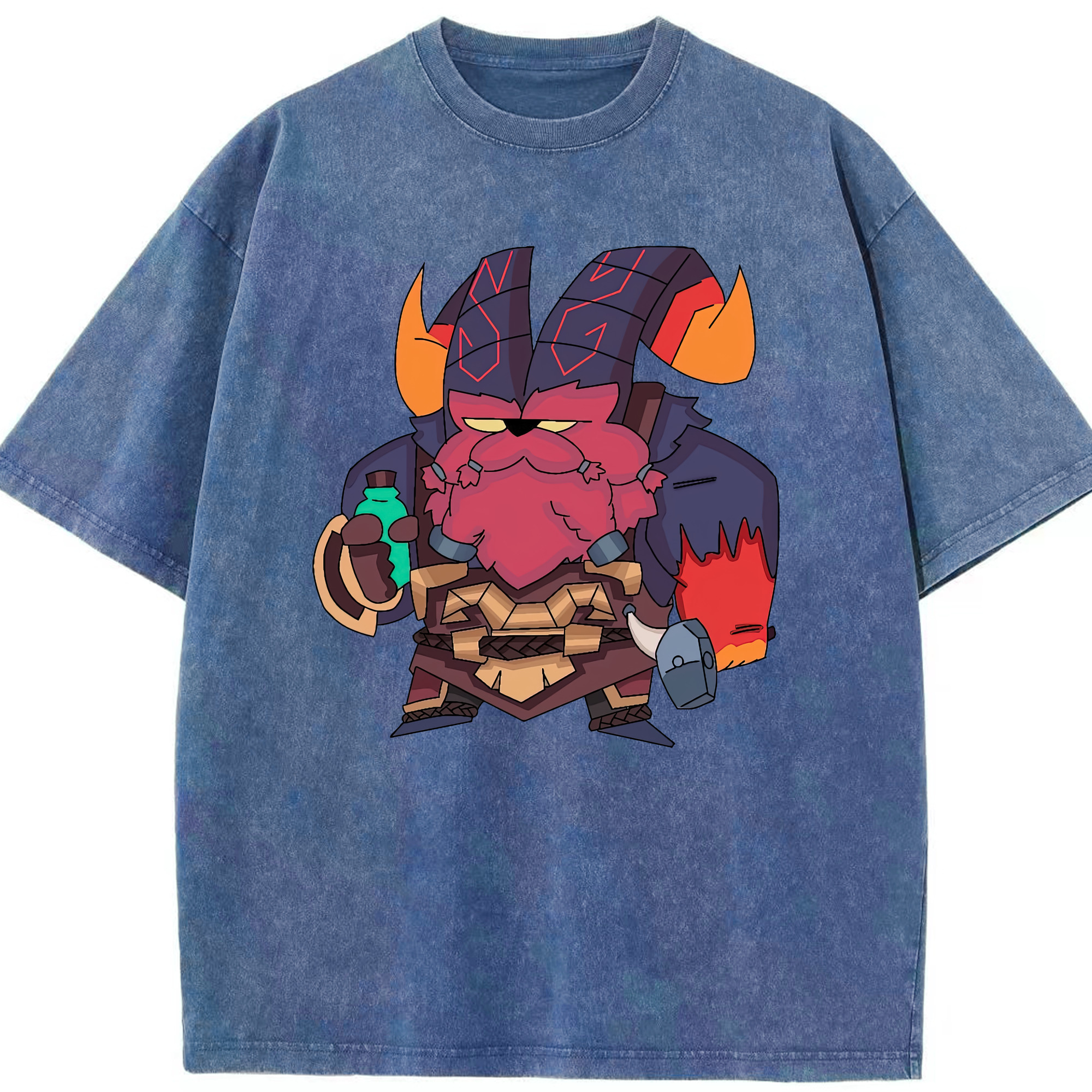 リーグ・オブ・レジェンド League of Legends LOL 綿100% ヴィンテージ風 半袖Tシャツ（フロントプリント）