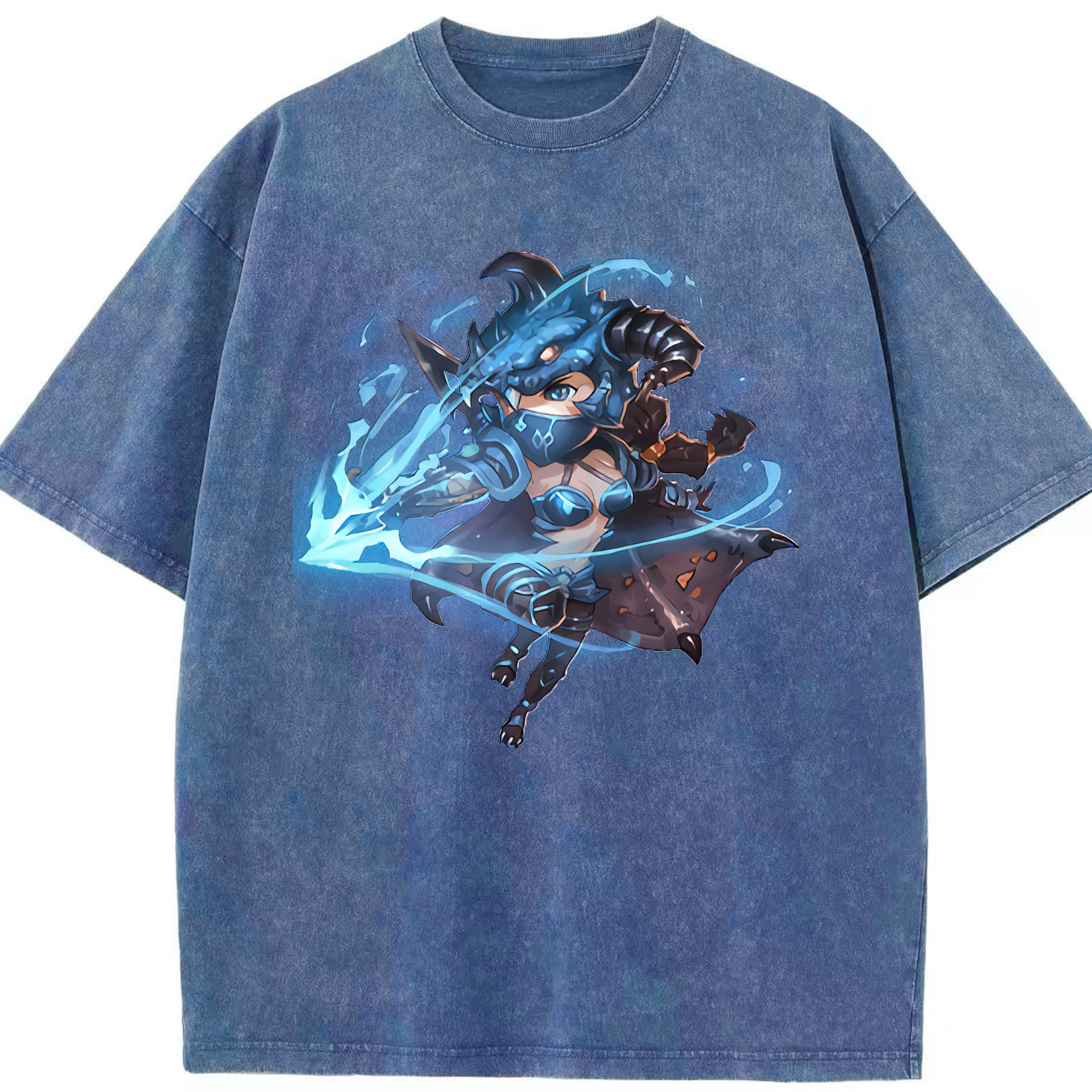 リーグ・オブ・レジェンド League of Legends LOL 綿100% ヴィンテージ風 半袖Tシャツ（フロントプリント）