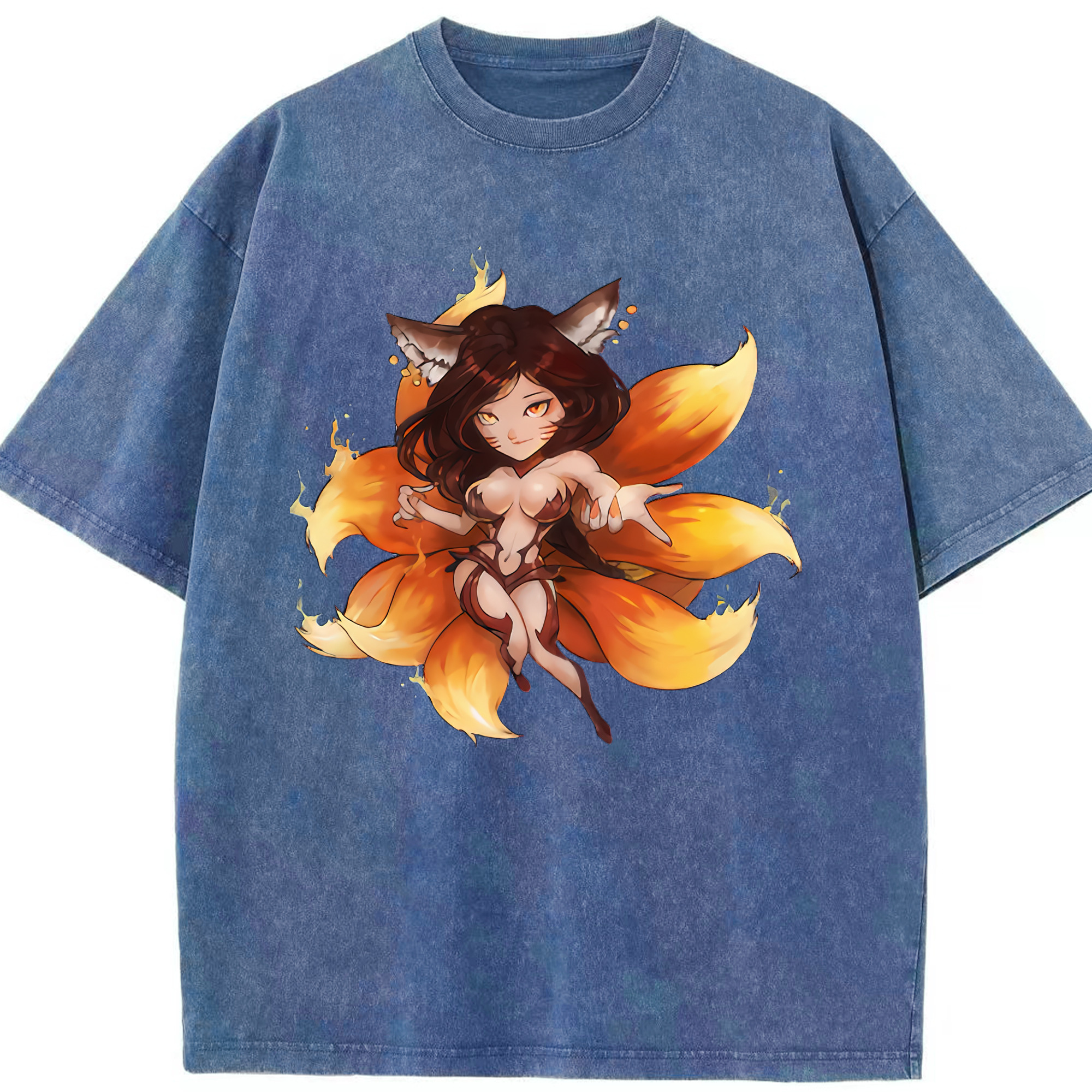 リーグ・オブ・レジェンド League of Legends LOL 綿100% ヴィンテージ風 半袖Tシャツ（フロントプリント）