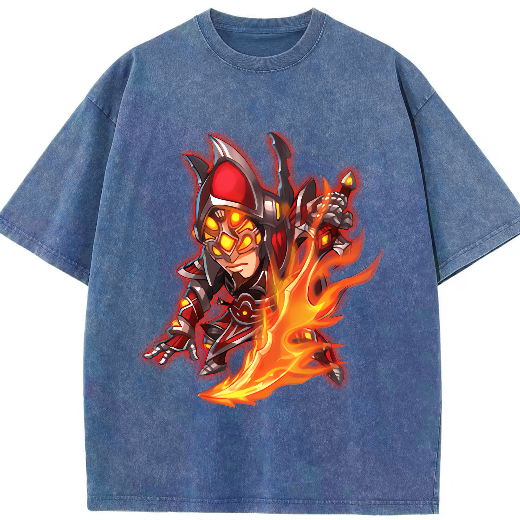 リーグ・オブ・レジェンド League of Legends LOL 綿100% ヴィンテージ風 半袖Tシャツ（フロントプリント）
