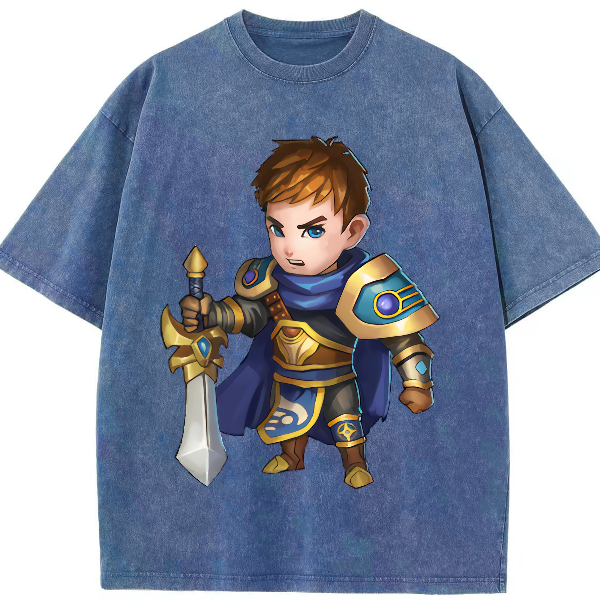 （画像用） リーグ・オブ・レジェンド League of Legends LOL 綿100% ヴィンテージ風 半袖Tシャツ（フロントプリント）