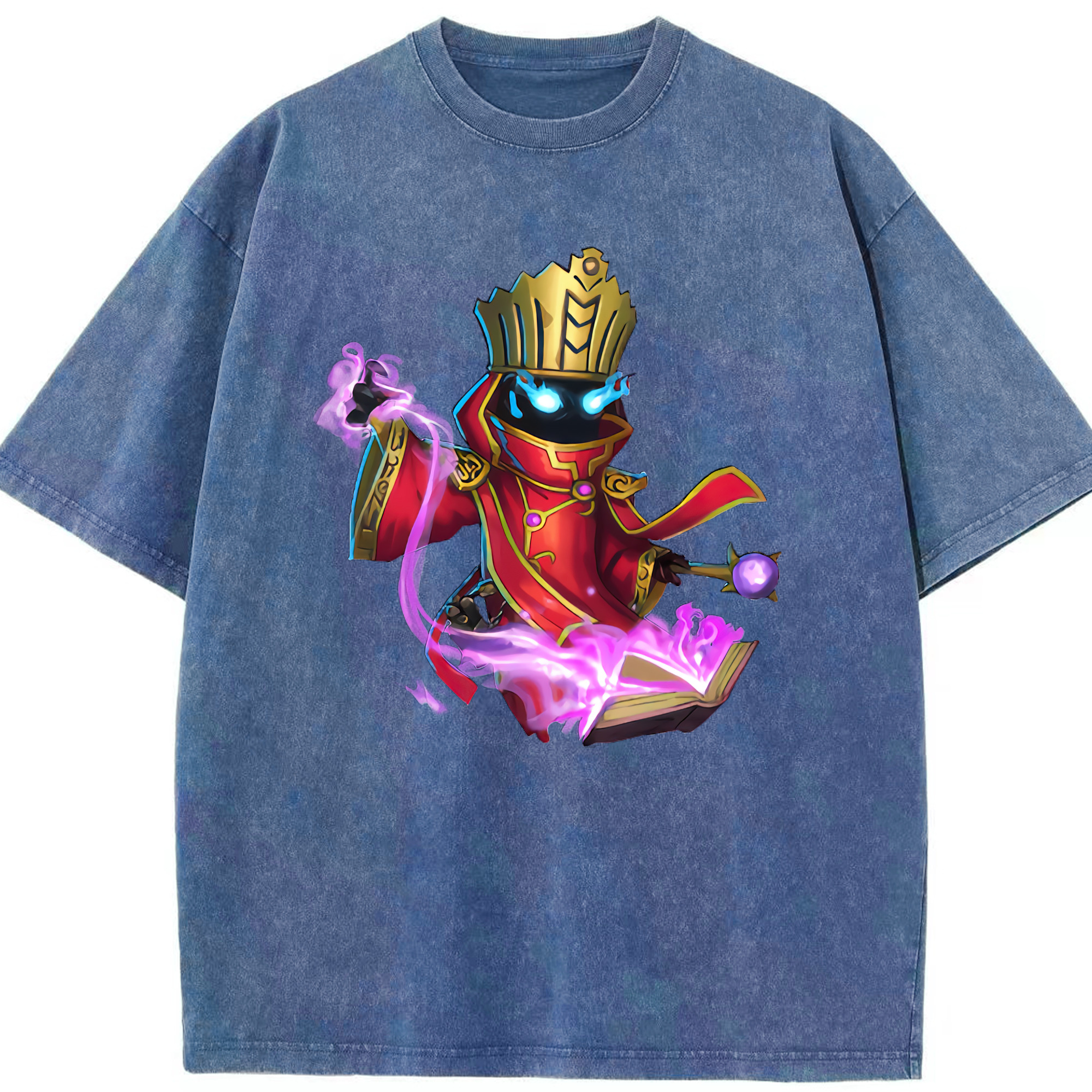 （画像用） リーグ・オブ・レジェンド League of Legends LOL 綿100% ヴィンテージ風 半袖Tシャツ（フロントプリント）