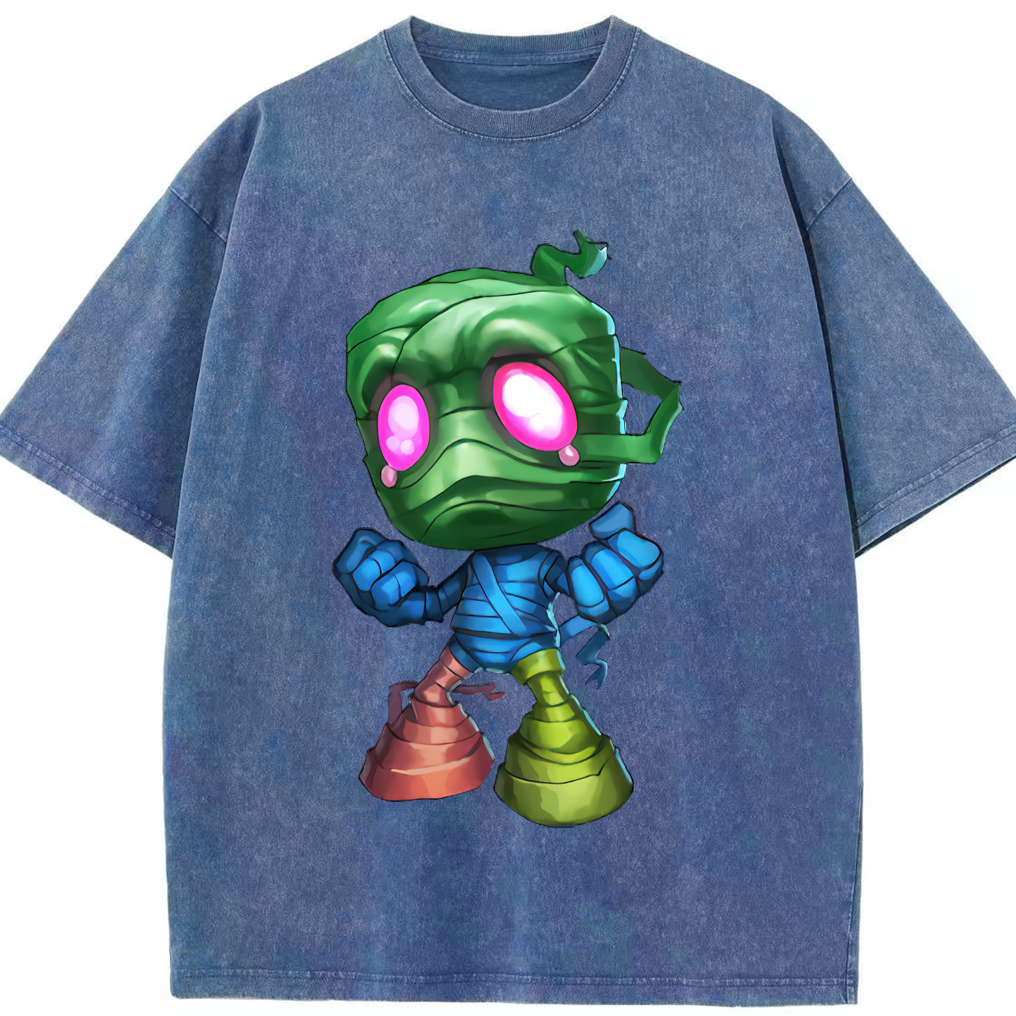 リーグ・オブ・レジェンド League of Legends LOL 綿100% ヴィンテージ風 半袖Tシャツ（フロントプリント）