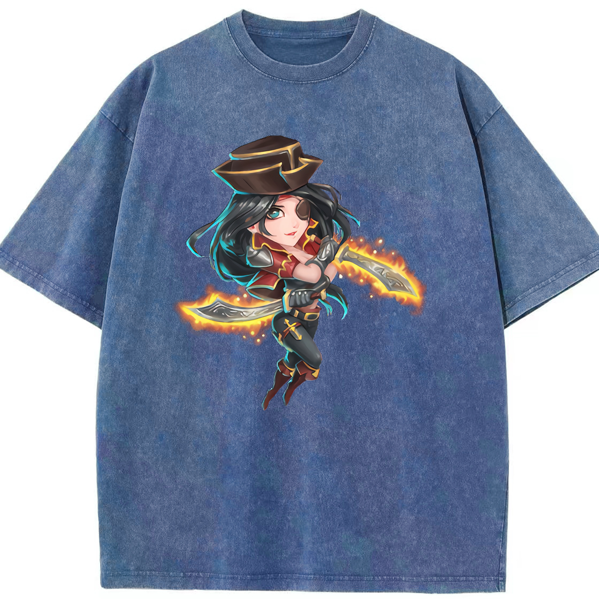 リーグ・オブ・レジェンド League of Legends LOL 綿100% ヴィンテージ風 半袖Tシャツ（フロントプリント）