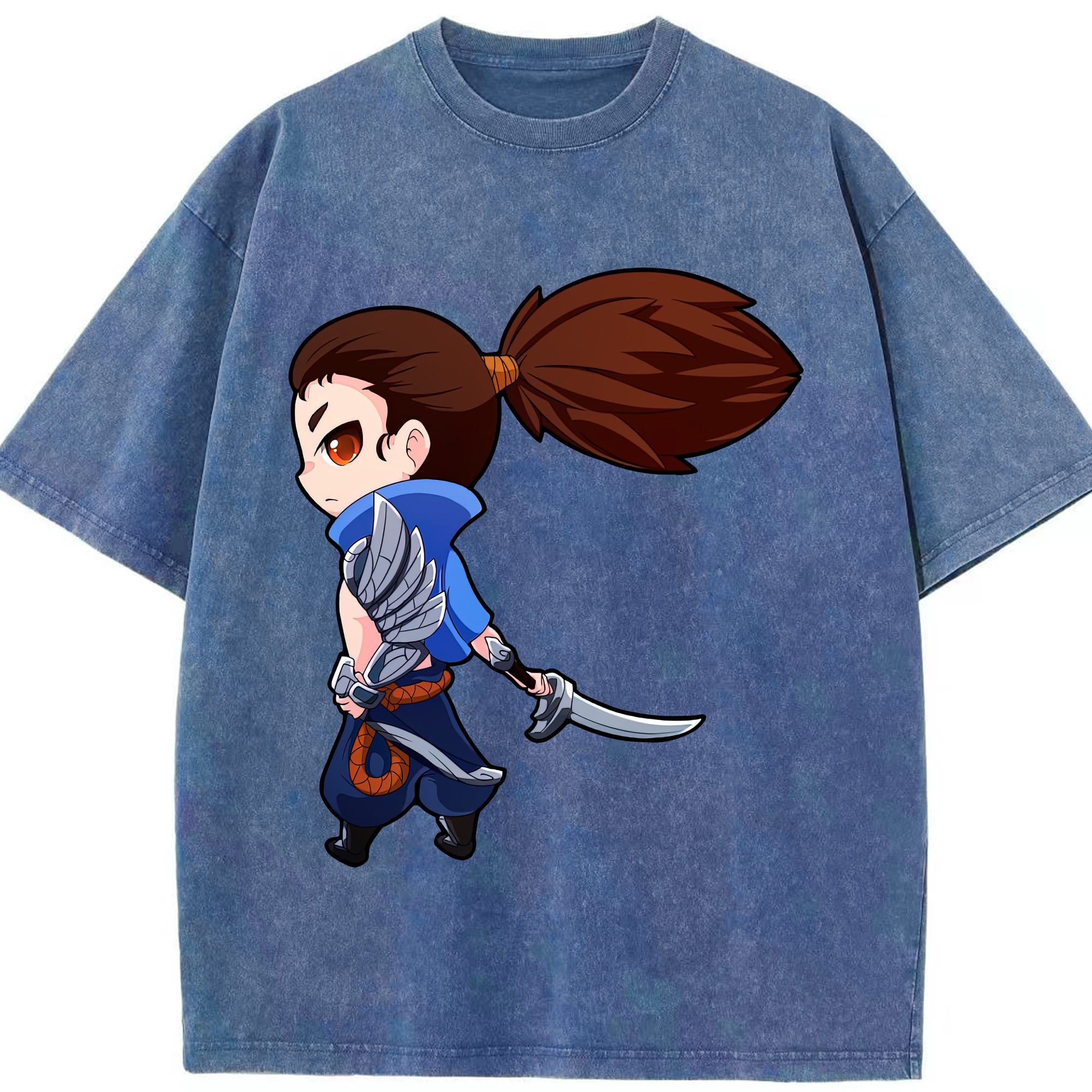リーグ・オブ・レジェンド League of Legends LOL 綿100% ヴィンテージ風 半袖Tシャツ（フロントプリント）