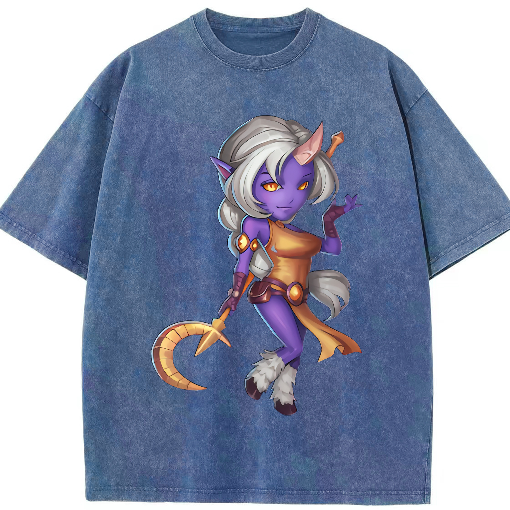 （画像用） リーグ・オブ・レジェンド League of Legends LOL 綿100% ヴィンテージ風 半袖Tシャツ（フロントプリント）