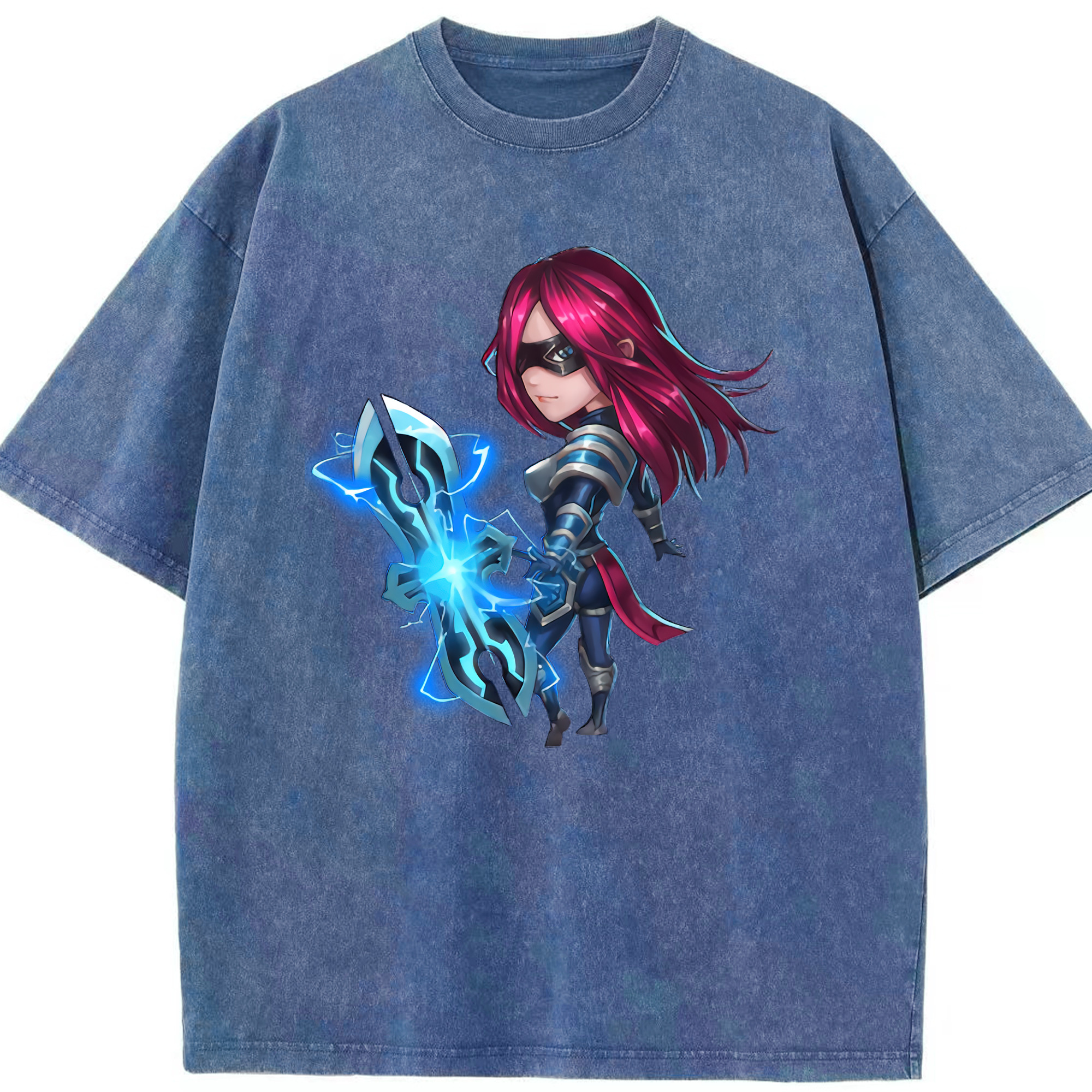 リーグ・オブ・レジェンド League of Legends LOL 綿100% ヴィンテージ風 半袖Tシャツ（フロントプリント）