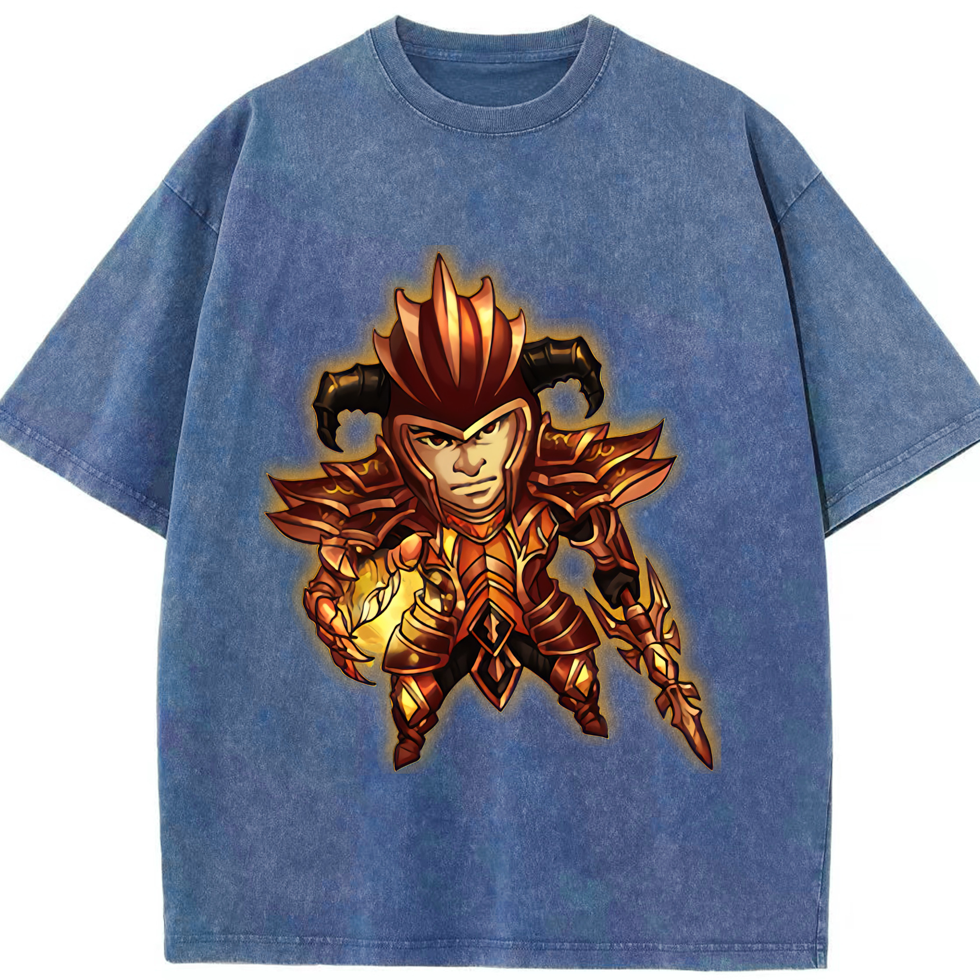 リーグ・オブ・レジェンド League of Legends LOL 綿100% ヴィンテージ風 半袖Tシャツ（フロントプリント）