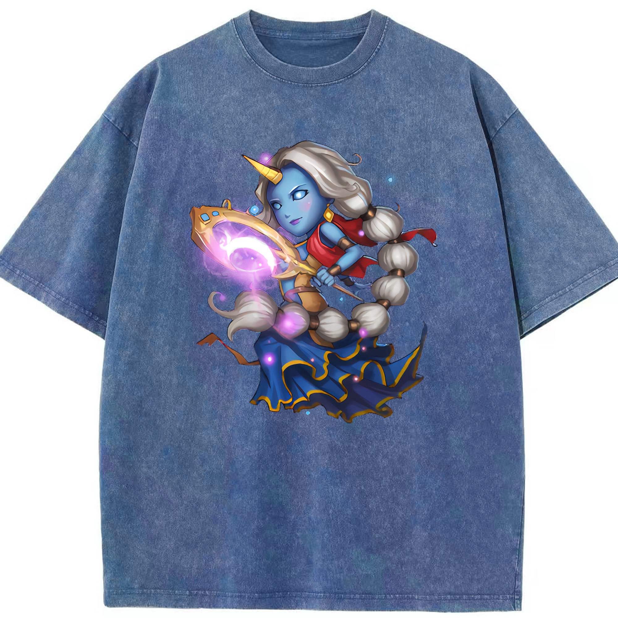リーグ・オブ・レジェンド League of Legends LOL 綿100% ヴィンテージ風 半袖Tシャツ（フロントプリント）