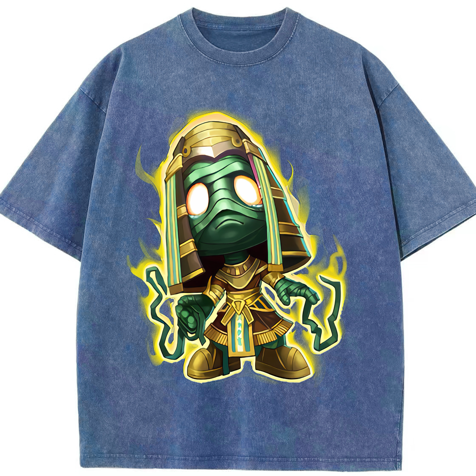 リーグ・オブ・レジェンド League of Legends LOL 綿100% ヴィンテージ風 半袖Tシャツ（フロントプリント）