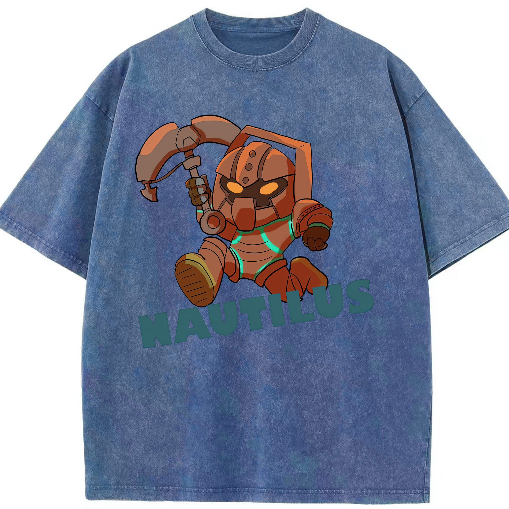 リーグ・オブ・レジェンド League of Legends LOL 綿100% ヴィンテージ風 半袖Tシャツ（フロントプリント）