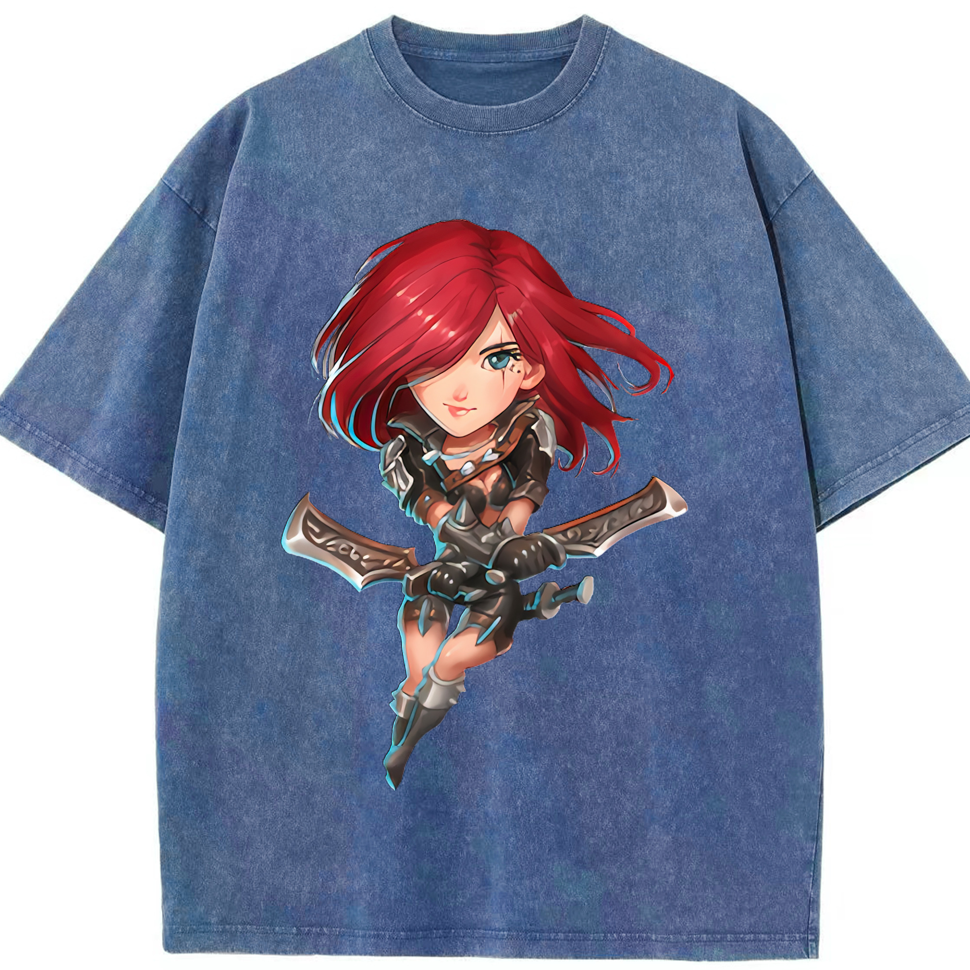 （画像用） リーグ・オブ・レジェンド League of Legends LOL 綿100% ヴィンテージ風 半袖Tシャツ（フロントプリント）