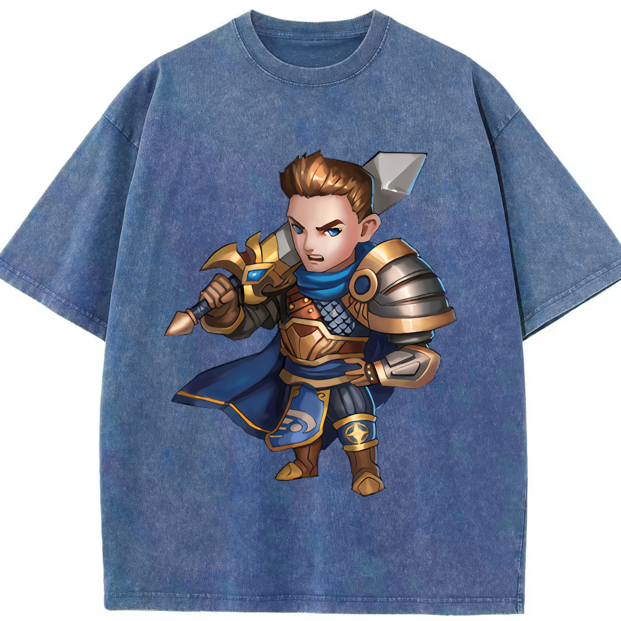 リーグ・オブ・レジェンド League of Legends LOL 綿100% ヴィンテージ風 半袖Tシャツ（フロントプリント）