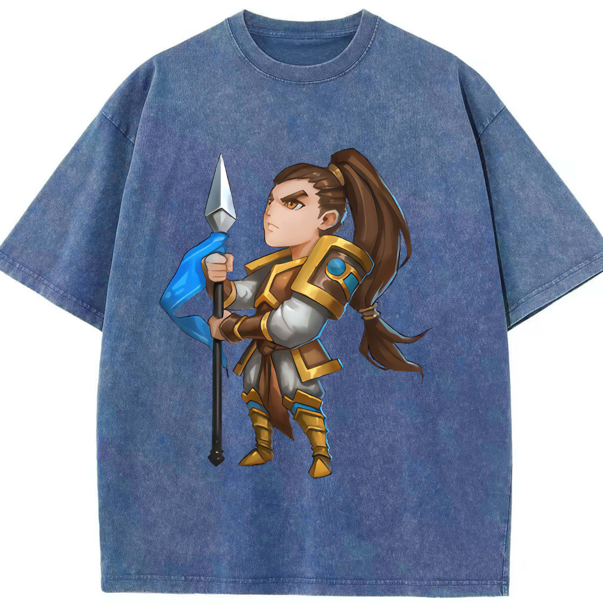 リーグ・オブ・レジェンド League of Legends LOL 綿100% ヴィンテージ風 半袖Tシャツ（フロントプリント）