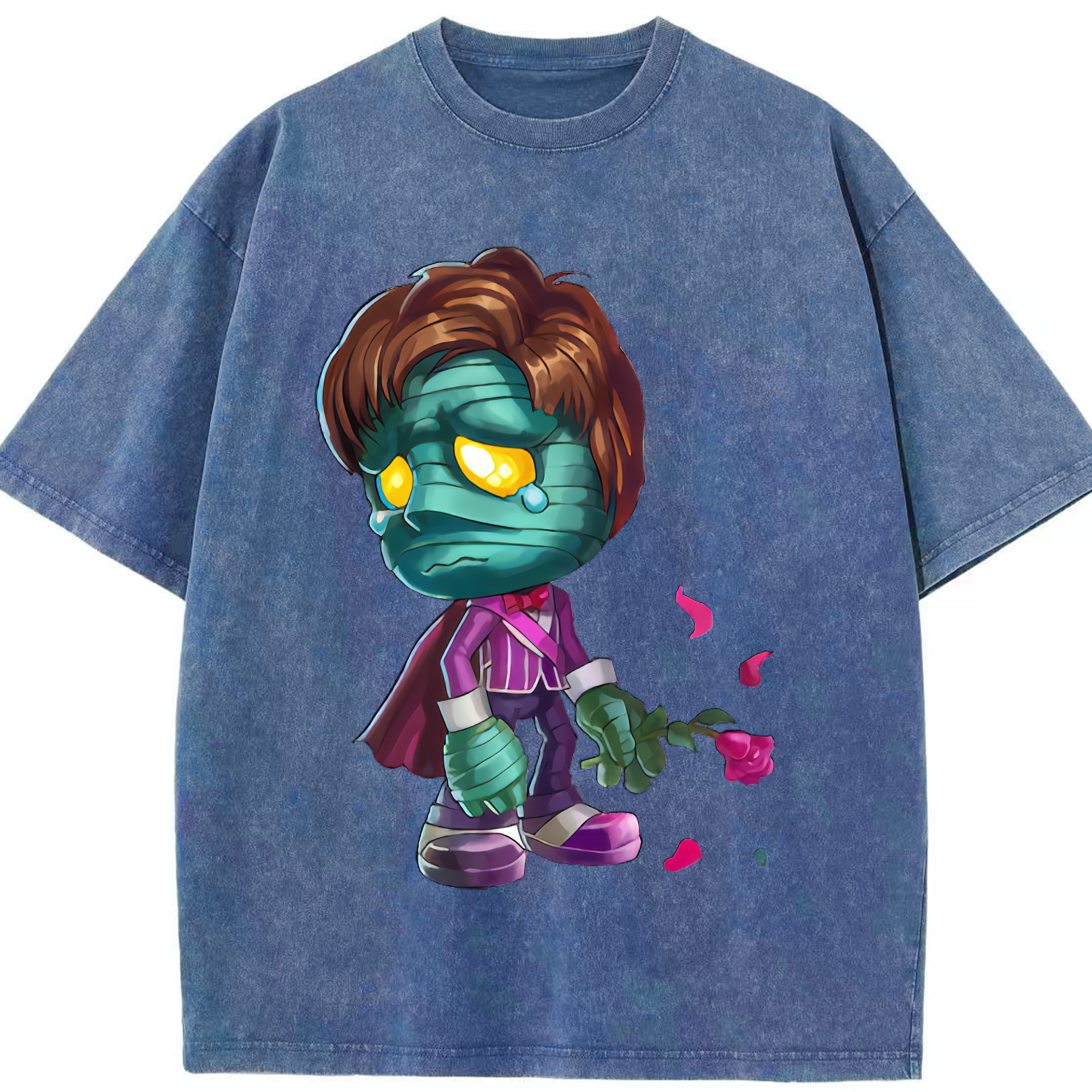 リーグ・オブ・レジェンド League of Legends LOL 綿100% ヴィンテージ風 半袖Tシャツ（フロントプリント）