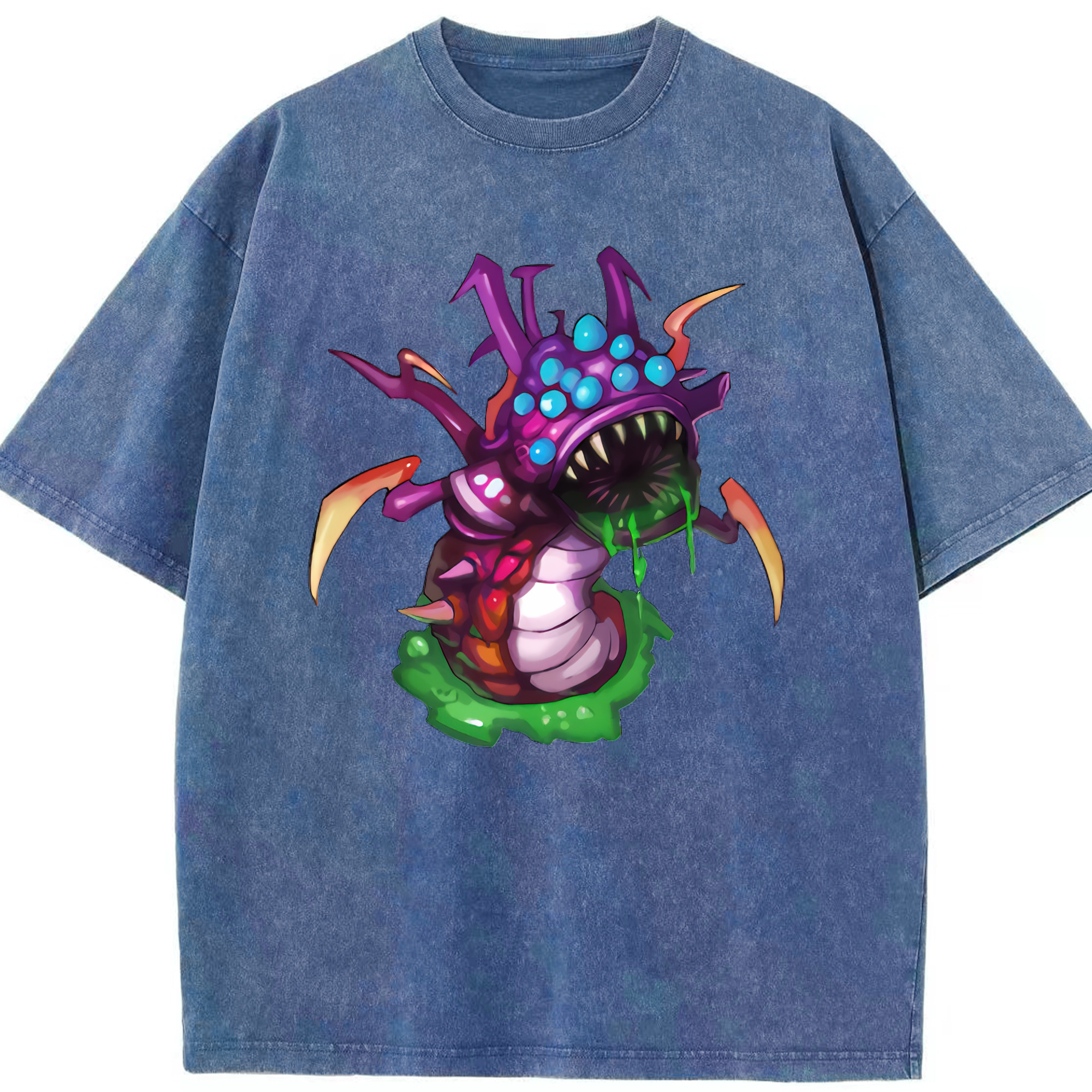 リーグ・オブ・レジェンド League of Legends LOL 綿100% ヴィンテージ風 半袖Tシャツ（フロントプリント）